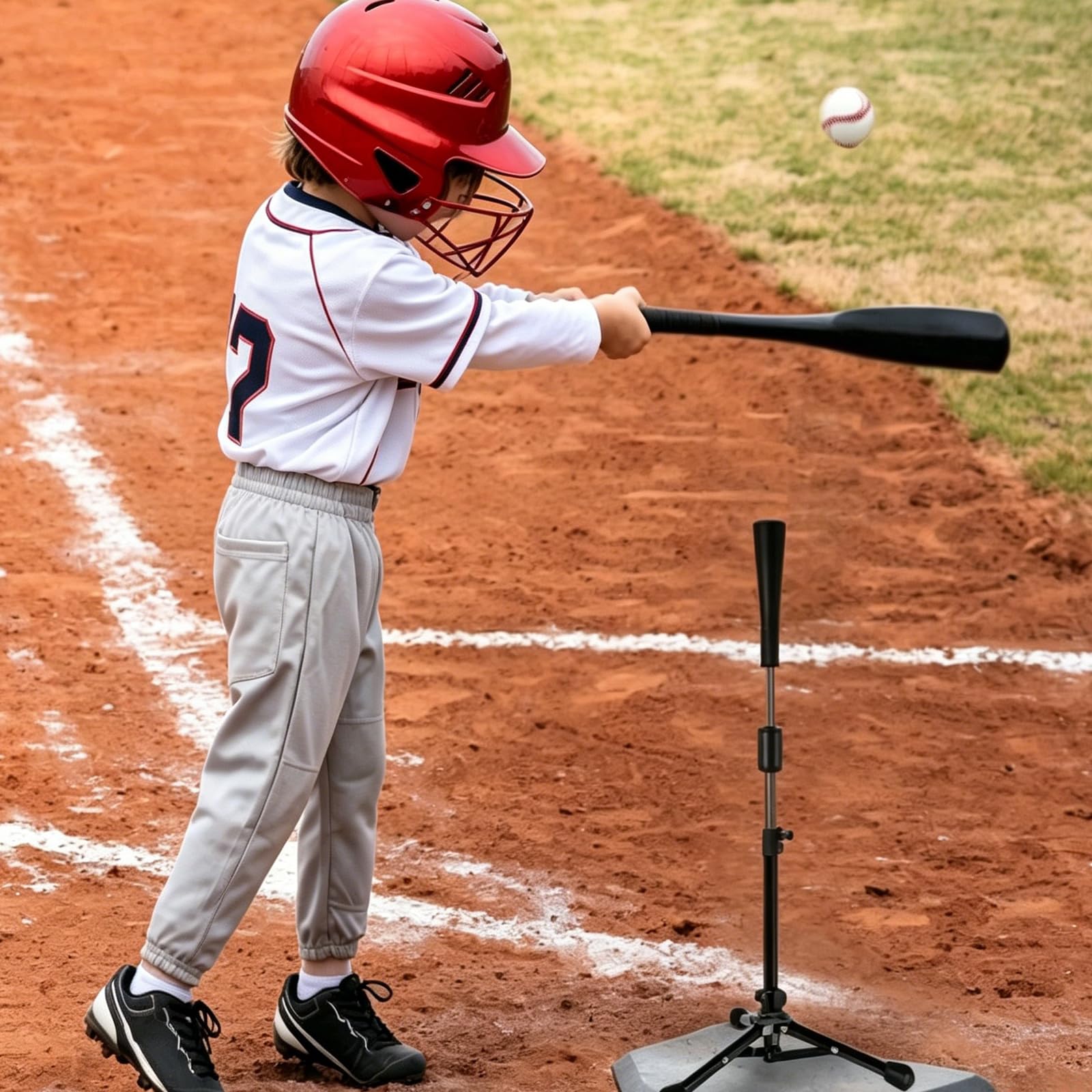 BORDEAG Baseball & Softball Batting Tees,Treppiede da Baseball,Attrezzature per l'allenamento Baseball , Tee da Baseball per colpire supporto palla da baseball portatile per migliorare swing