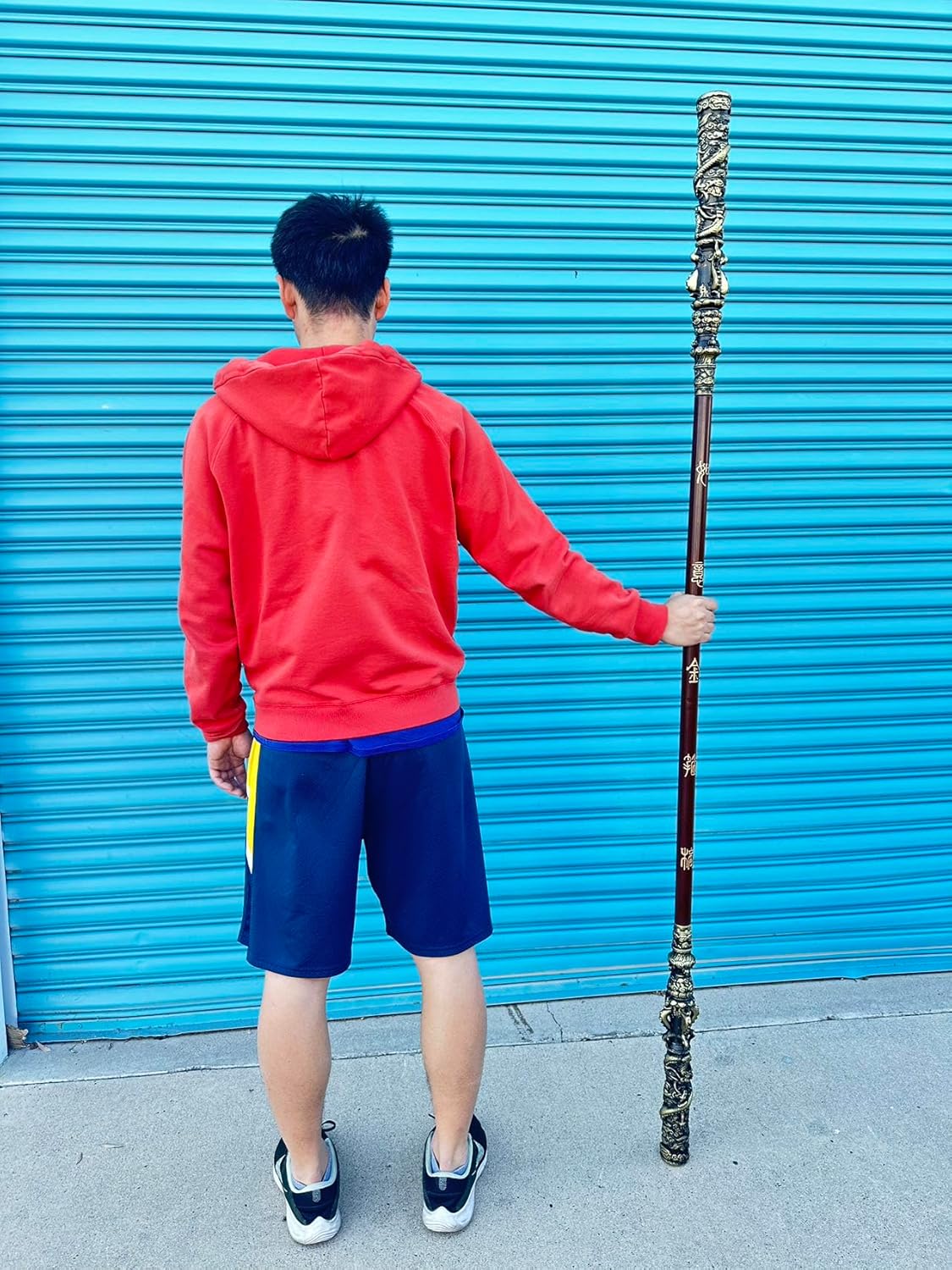 Mingshao 78.5" Fantasy Foam Staff Replica for Black Myth Wukong Monkey King Foam Staff Replica Cosplay Prop for Collectors and Fans