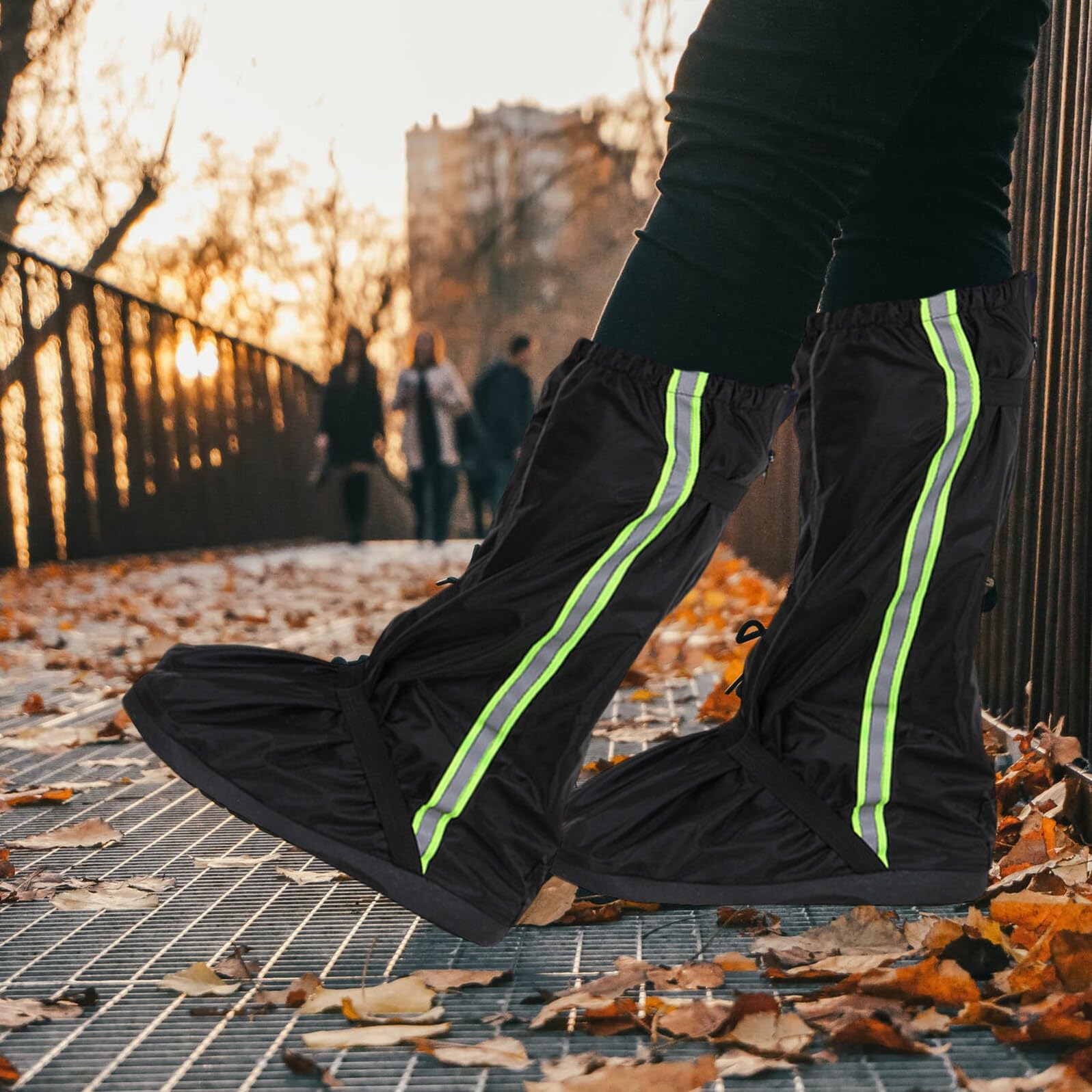 Guêtres de Randonnée Oxford Imperméables Noir pour Randonnée Escalade Homme Femme
