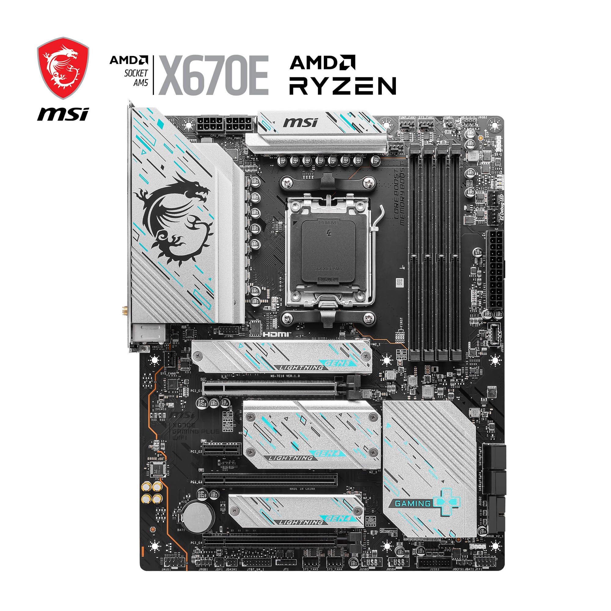 Amazon | MSI X670E Gaming Plus WiFiマザーボード、ATX - AMD Ryzen