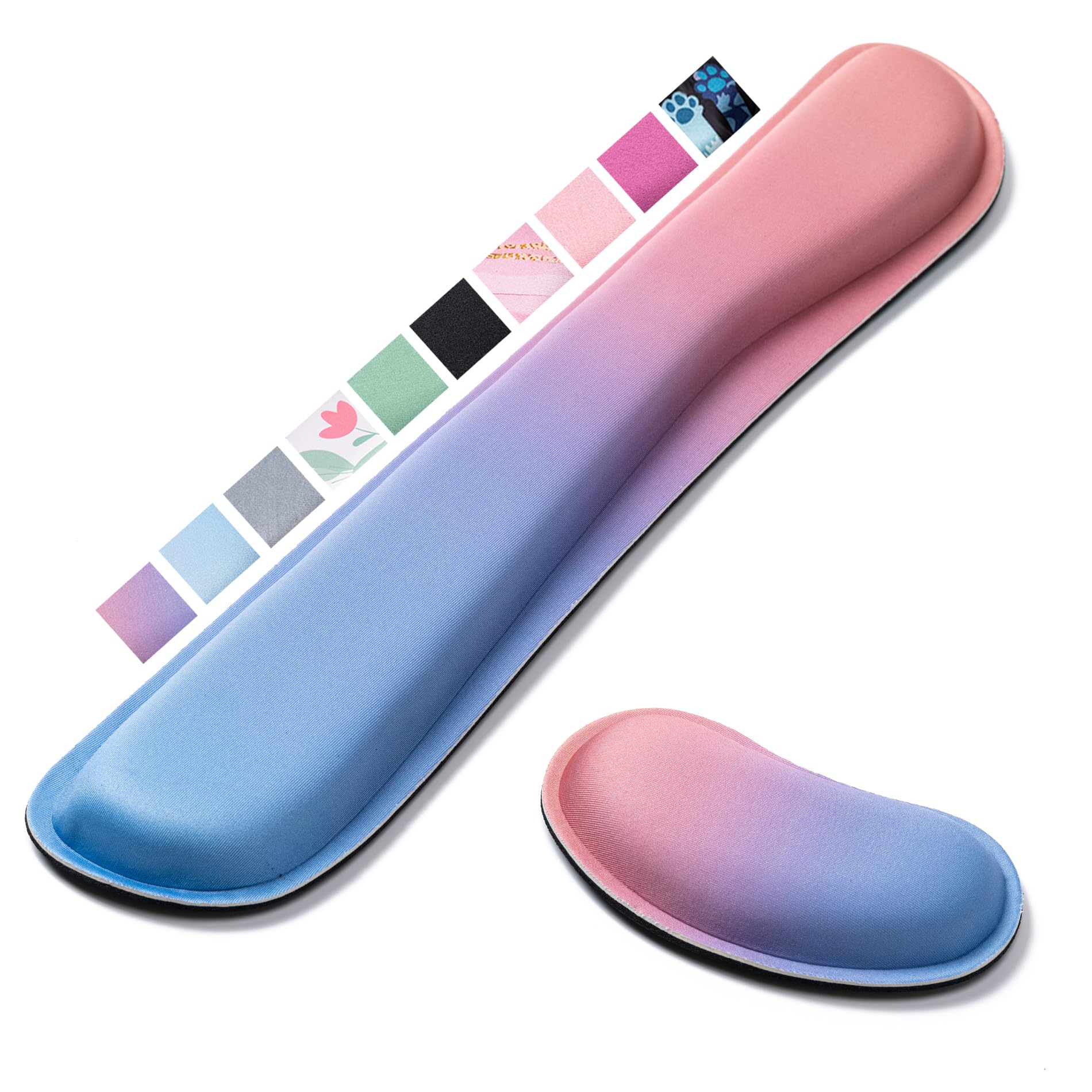 Hoewina Keyboard Wrist Rest,Ergonomic Wrist Rest,Superfine Fabric and Gel Memory Foam Wrist Pad for Computer Keyboard for Easy Typing & Pain Relief,