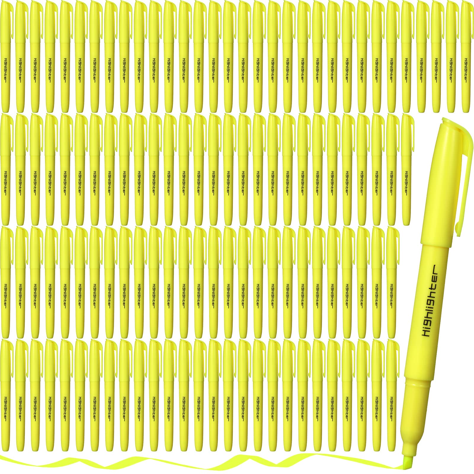 Textmarker Set, 180 Stück lose Textmarker, Keilspitze, Ästhetische Textmarker ohne Verschmieren, Pastell Schnelltrocknende Textmarker für Erwachsene und Kinder, für Zuhause, Schule, Büro