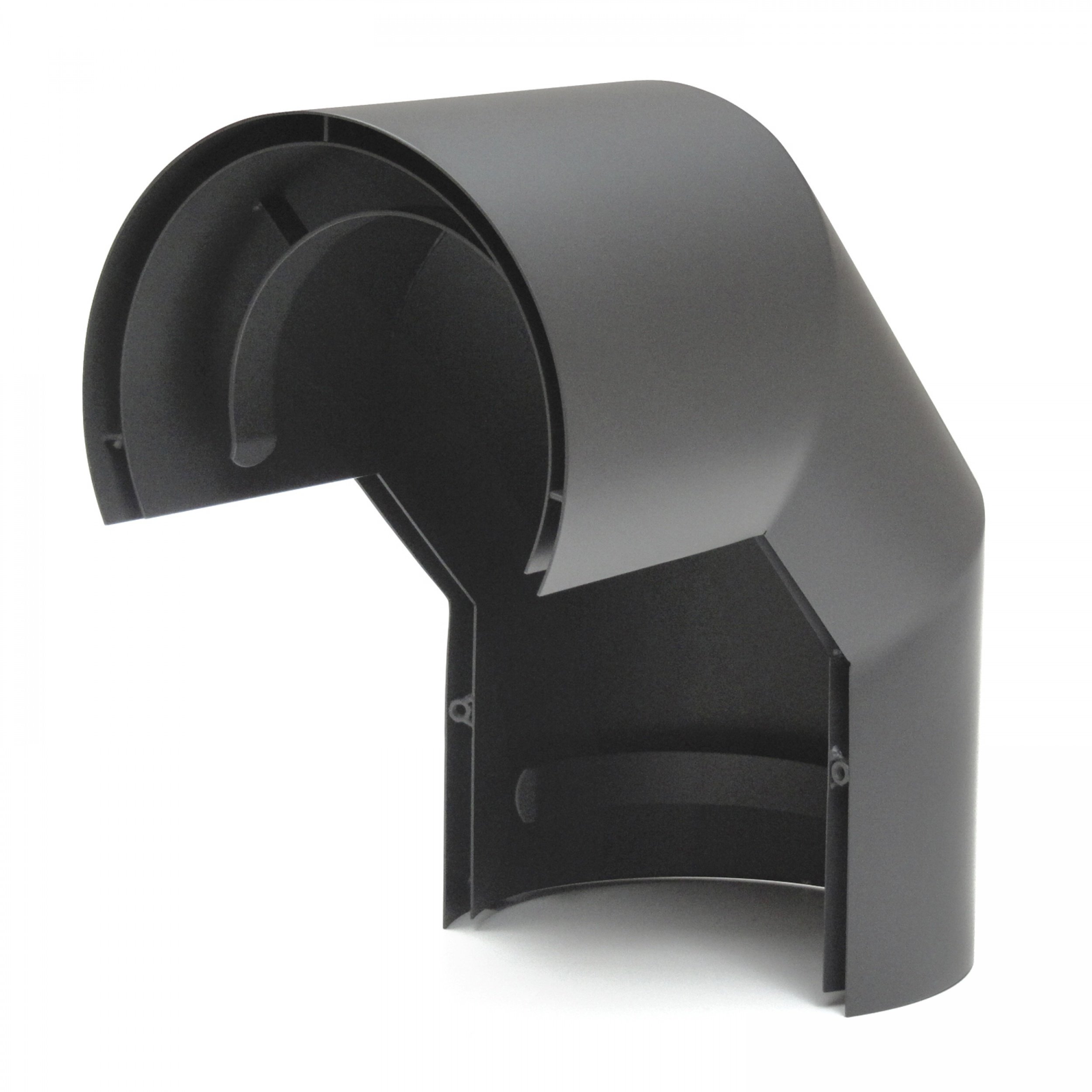 raik Thermoschild für 90° Rauchrohrbogen 150 mm Durchmesser schwarz Stahl 2 mm, Senotherm-beschichtet, Hitzeschutz für Kamin- und Ofenrohre Made in EU