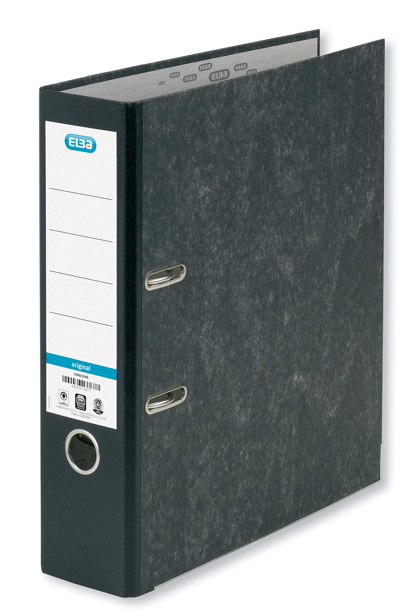 ElbaA4 Lever Arch Files, Black, 10 Folders