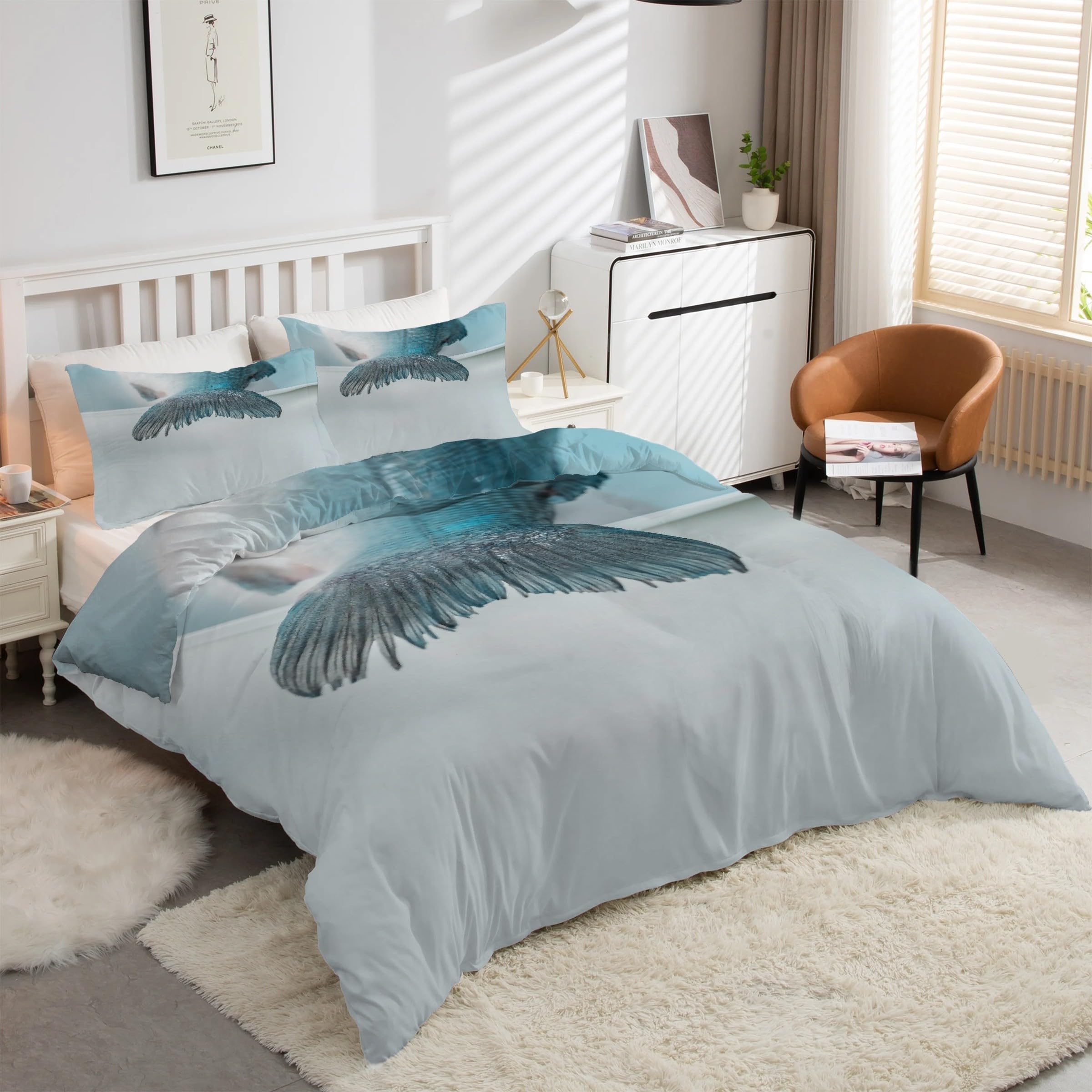 Housse de Couette 240x260 Queue de Poisson pour une Chambre Cosy et Zen