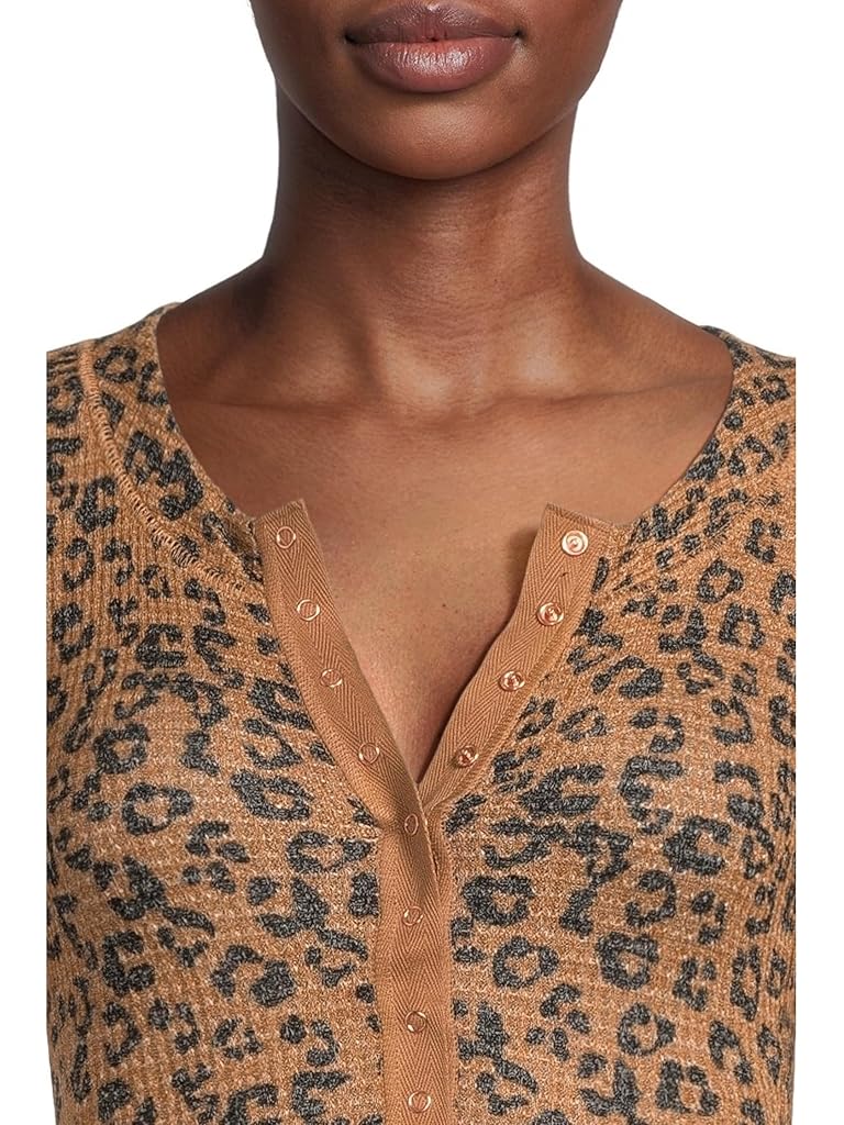 Tan Free People Going Places Printed Cardi