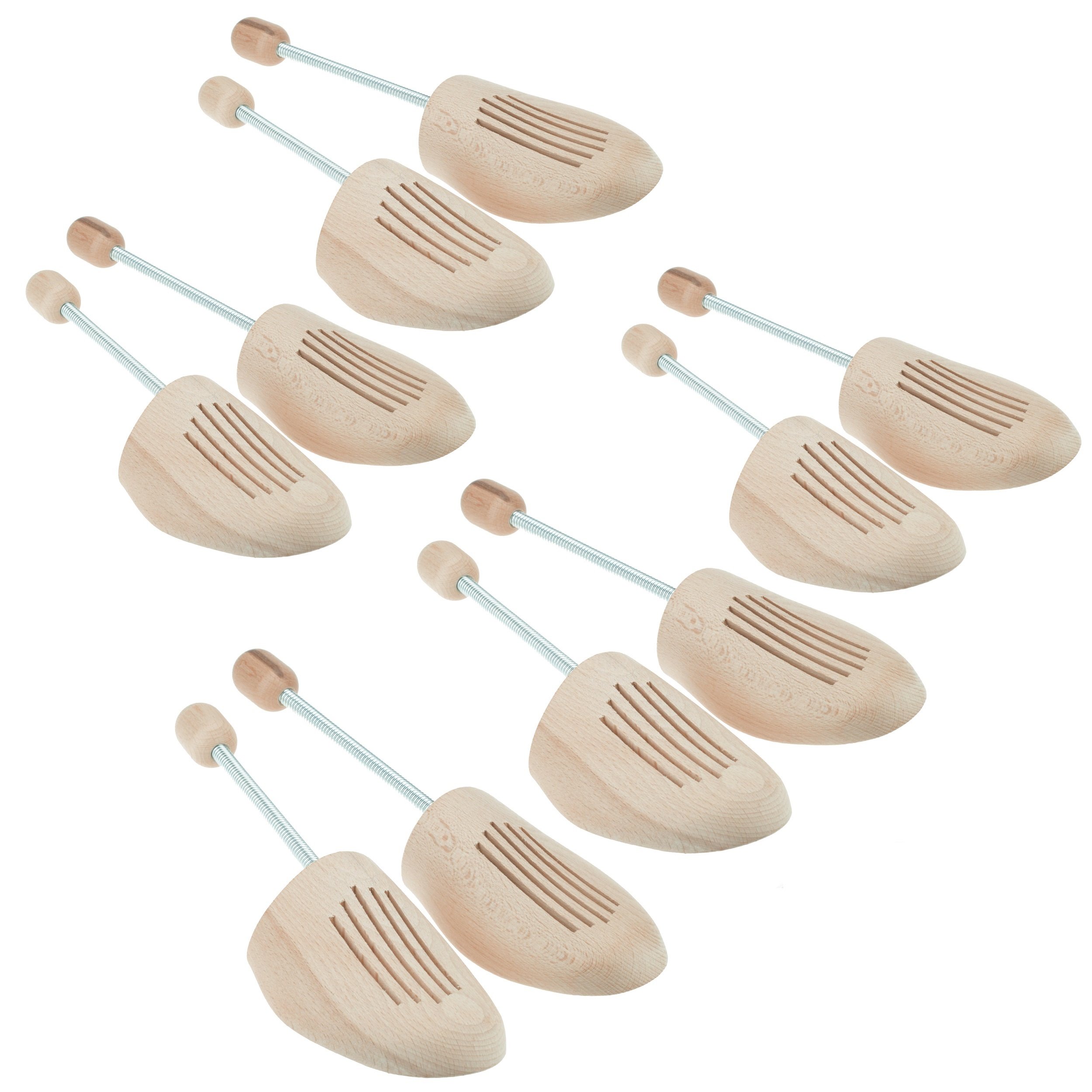 Max Basic Premium Schuhspanner Schuhstrecker Schuhformer aus Holz Buche für Damen und Herren Set 5 Paar