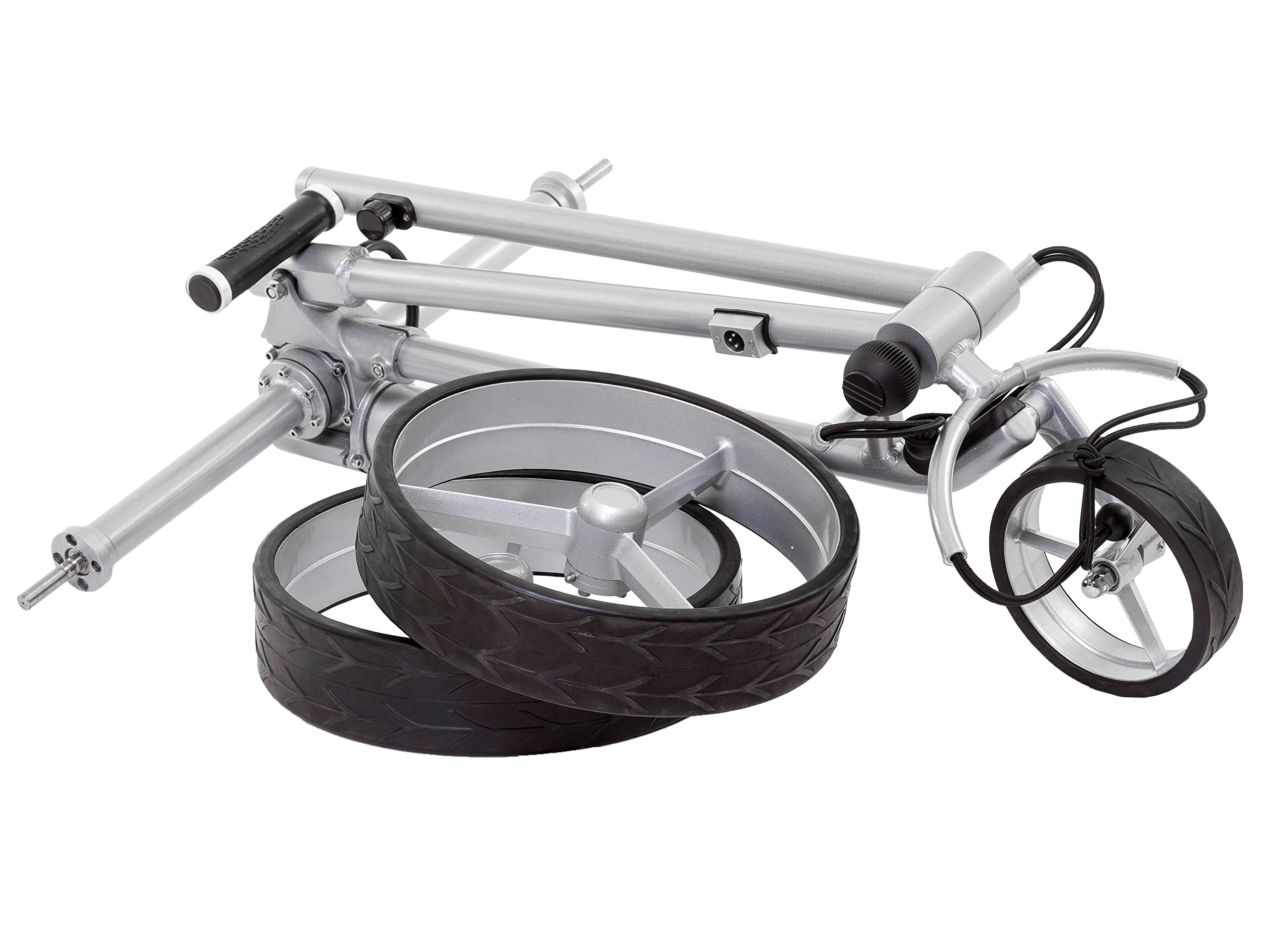 Leisure Golf Elektro Golftrolley Figus mit Bergbremse und Distanztimer, mit Zubehörpaket. Preis/Leistungs Top