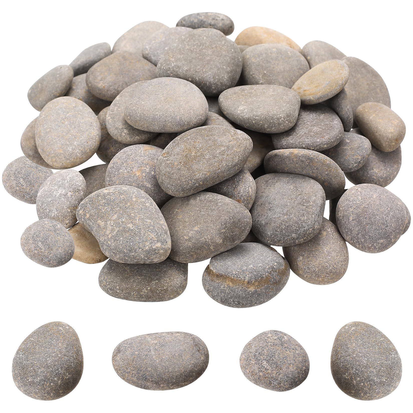 50 Pz Sassi da Dipingere, Ciottoli per Dipingere, 1-3 cm Pietre Ciottoli Piatti per Dipingeres, Pietre Decorative Naturali per Progetti di Pittura Fai Da Te Artistiche e Artigianali Decorazioni