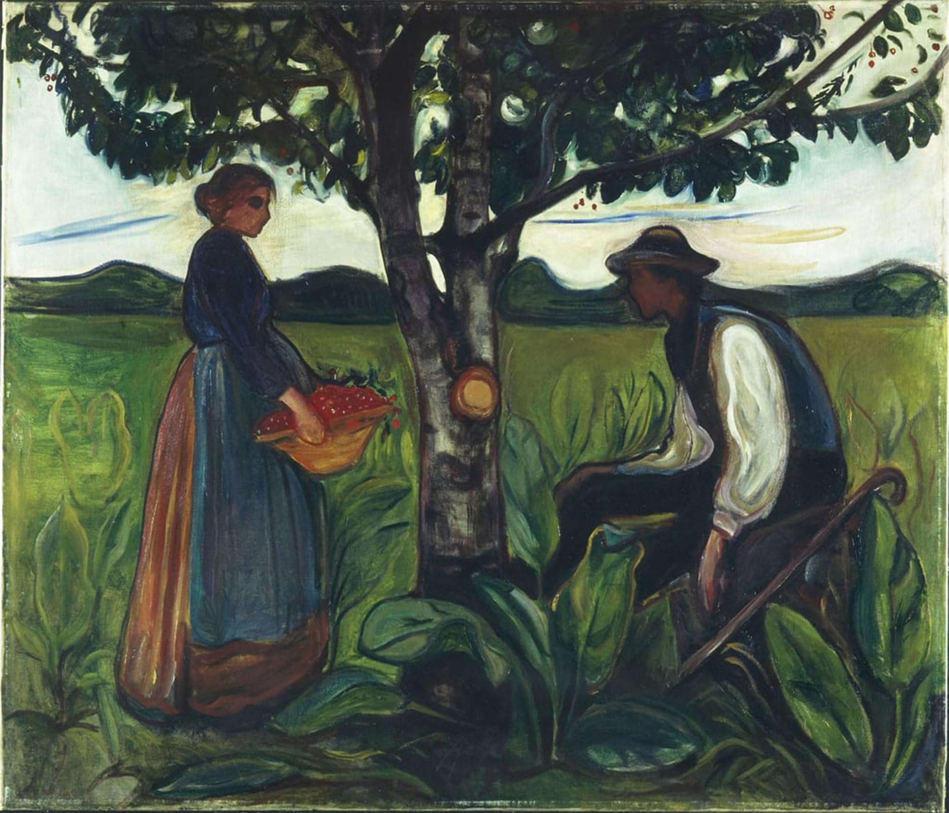 SERENDIPITP Retro Picture Poster Wall Art Pictures Painting Fertility by Edvard Munch Wall Art Canvas Print for Wall Decor 60x90cm