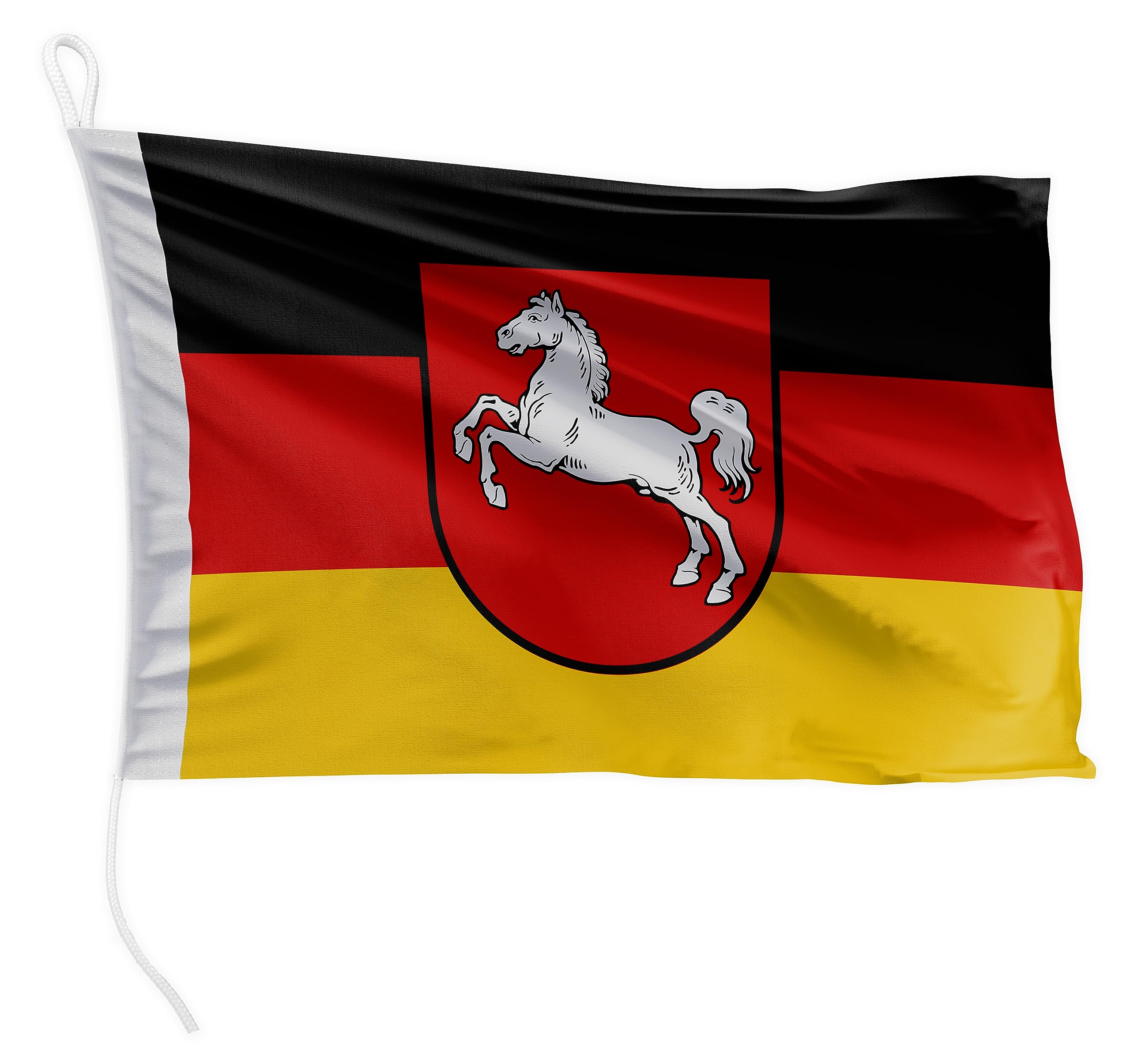 Bandiera Della Germania, 20 X 30 Cm. Peso Del Tessuto: Stampato, Resistente, Con Maglia E Passante, Bandiera Nautica, 20 X 30 Cm (Germania - Foto 14