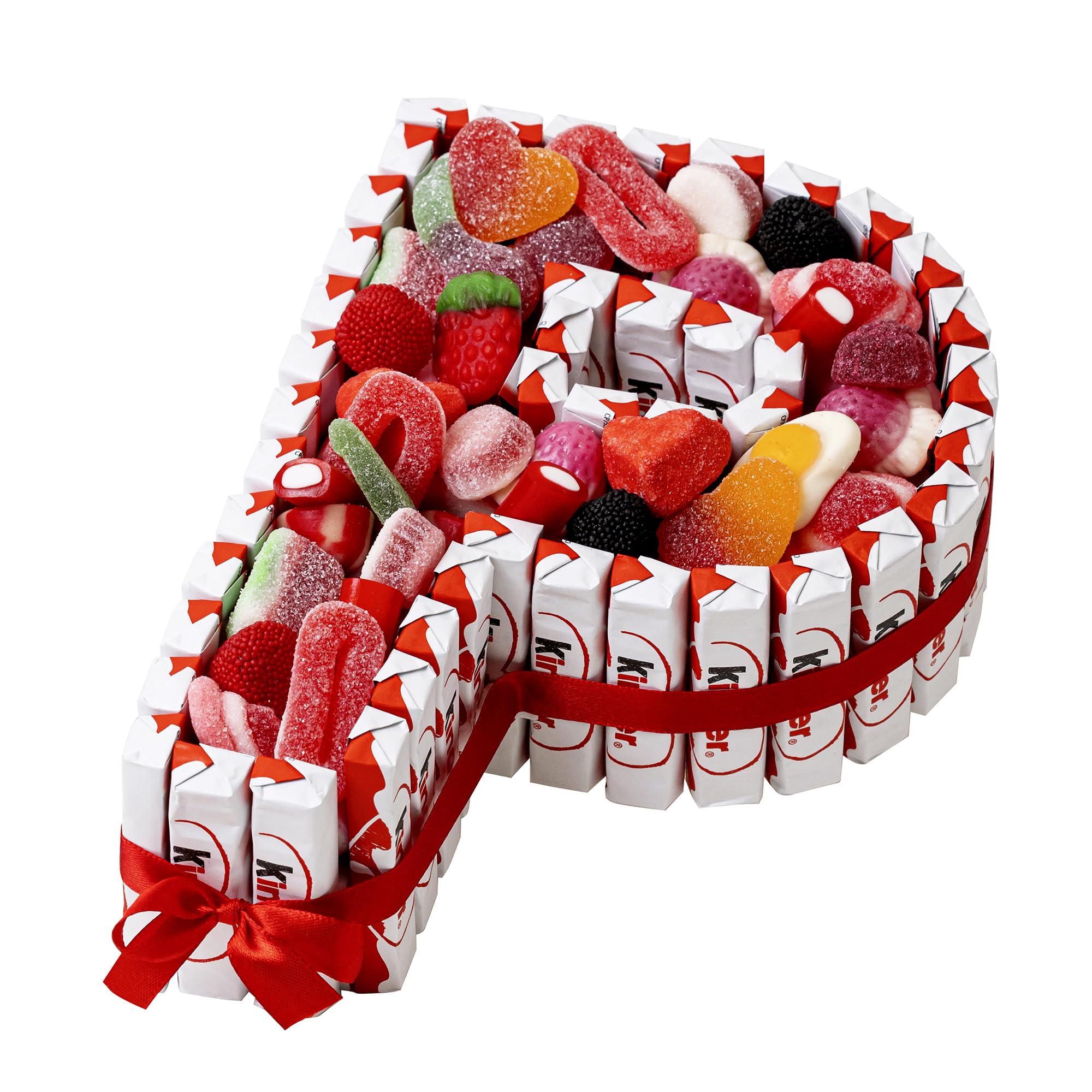 Onza Regalo dia del padre con Chocolates Kinder y Chucherías - Chocolatinas Originales para Regalar Kinder Chocolate - Gran Surtido Chuches y Gominolas - Regalos originales para hombre