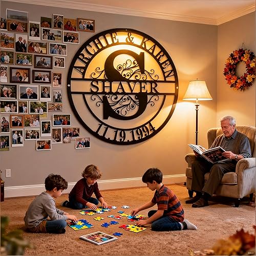 Miniatura 3 de Metal Name Signs Personalized, Custom Name Signs, Custom Family Name Sign, Last Name Sign, Metal Wall Art, personalized wall decor, Personalized