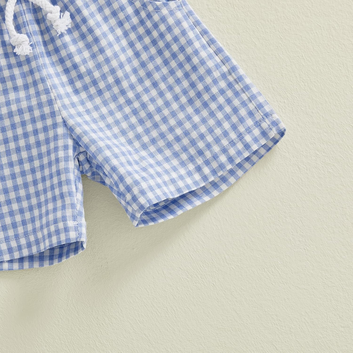 Toddler Baby Boy Girl First Birthday Outfit Short Sleeve Shirt Plaid Shorts Sets Summer Birthday Clothes 2Pcs - Image 7