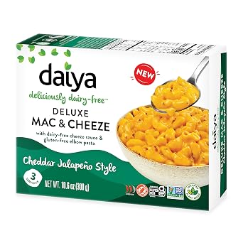 Daiya Cheddar Style Cheeze Sauce Plant-Based Macaroni & Cheese Sauce Vegan, Dairy Free, Gluten Free, Soy Free, Rich Cheesy Flavor Box Contains 3 Packets 2 Servings Each, 14.2 Ounce Pack of 1