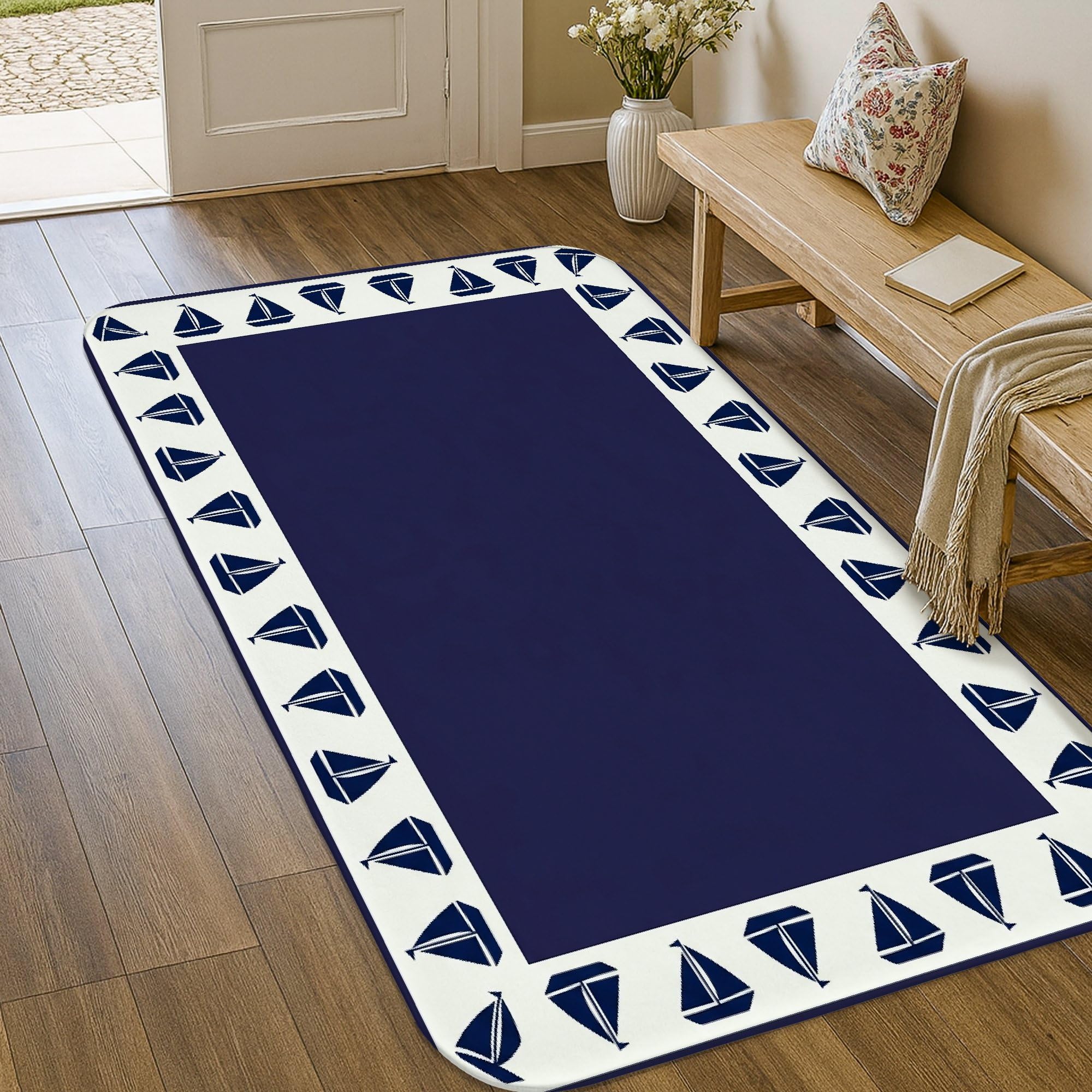Tapis antidérapant esthétique pour une entrée ou cuisine moderne