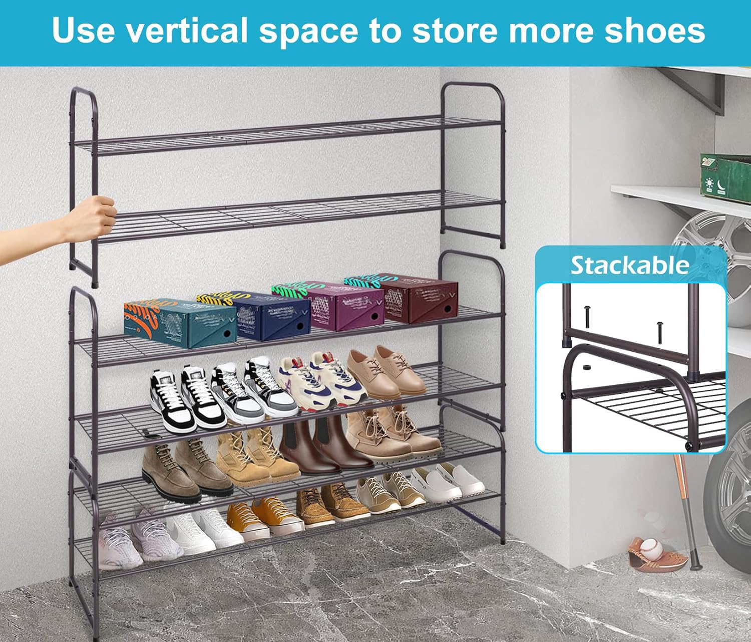 40 Grandi Tasche In Rete Per Scarpe Da Appendere Alla Porta, Scarpiera Da Appendere Alla Porta