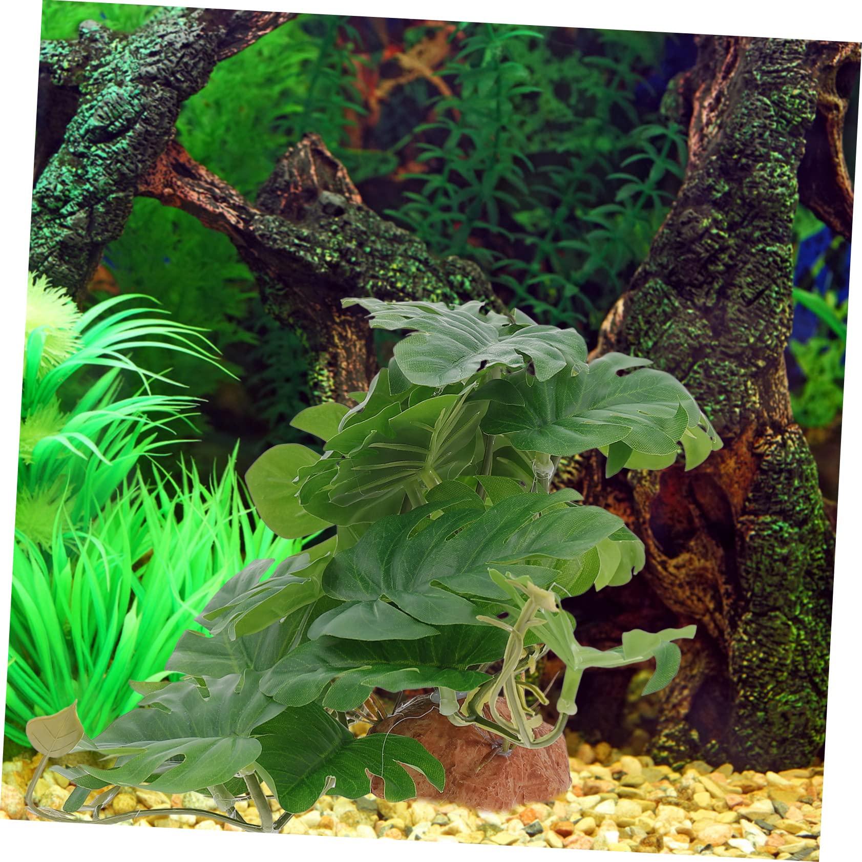 DOITOOL 3piezas Artificial De para Terrario Decoración De Paisaje Natural Simulación De Flora para Caja De Reptiles Accesorio Lifelike para y Anfibios
