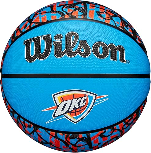 Miniatura 20 de Wilson NBA Team Balones de baloncesto con diseño de grafiti - Talla 7 - 29.5"