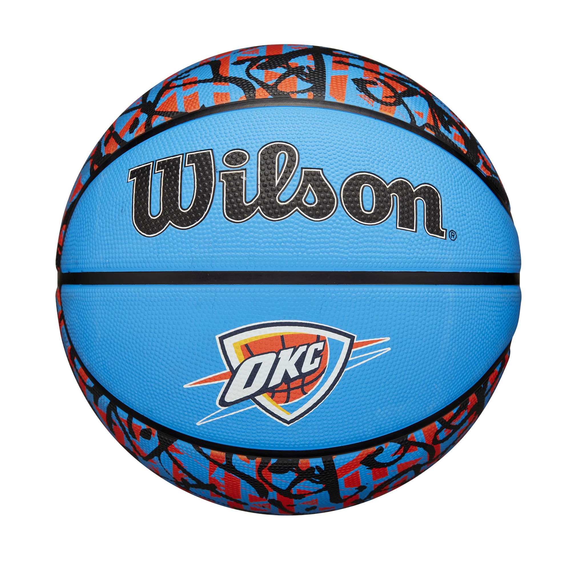 WILSON NBA Team Graffiti Koszykówka - Oklahoma City Thunder, rozmiar 18-79 cm