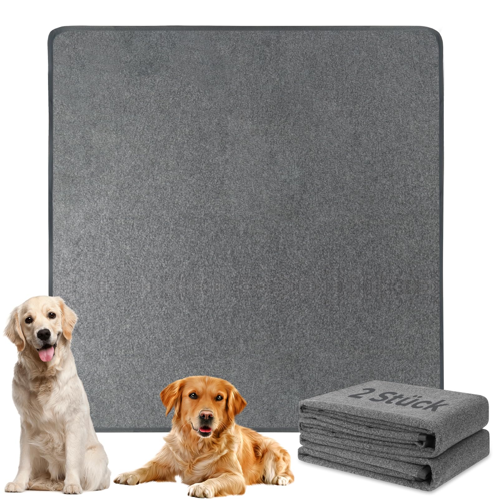 Empapadores para Perros Pequeños, 122 cm x 122 cm Almohadillas de Entrenamiento Lavables para Perros, Reutilizables, Antideslizantes, Superabsorbentes, Almohadillas para Cachorros, Gatitos, Cobayas