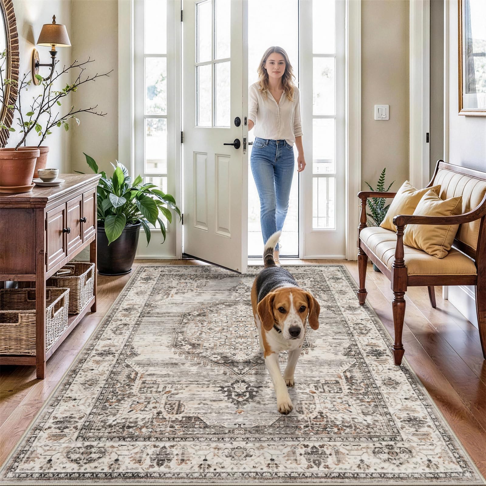 YOUFORTONG 4x6 Ultra Thin Rug