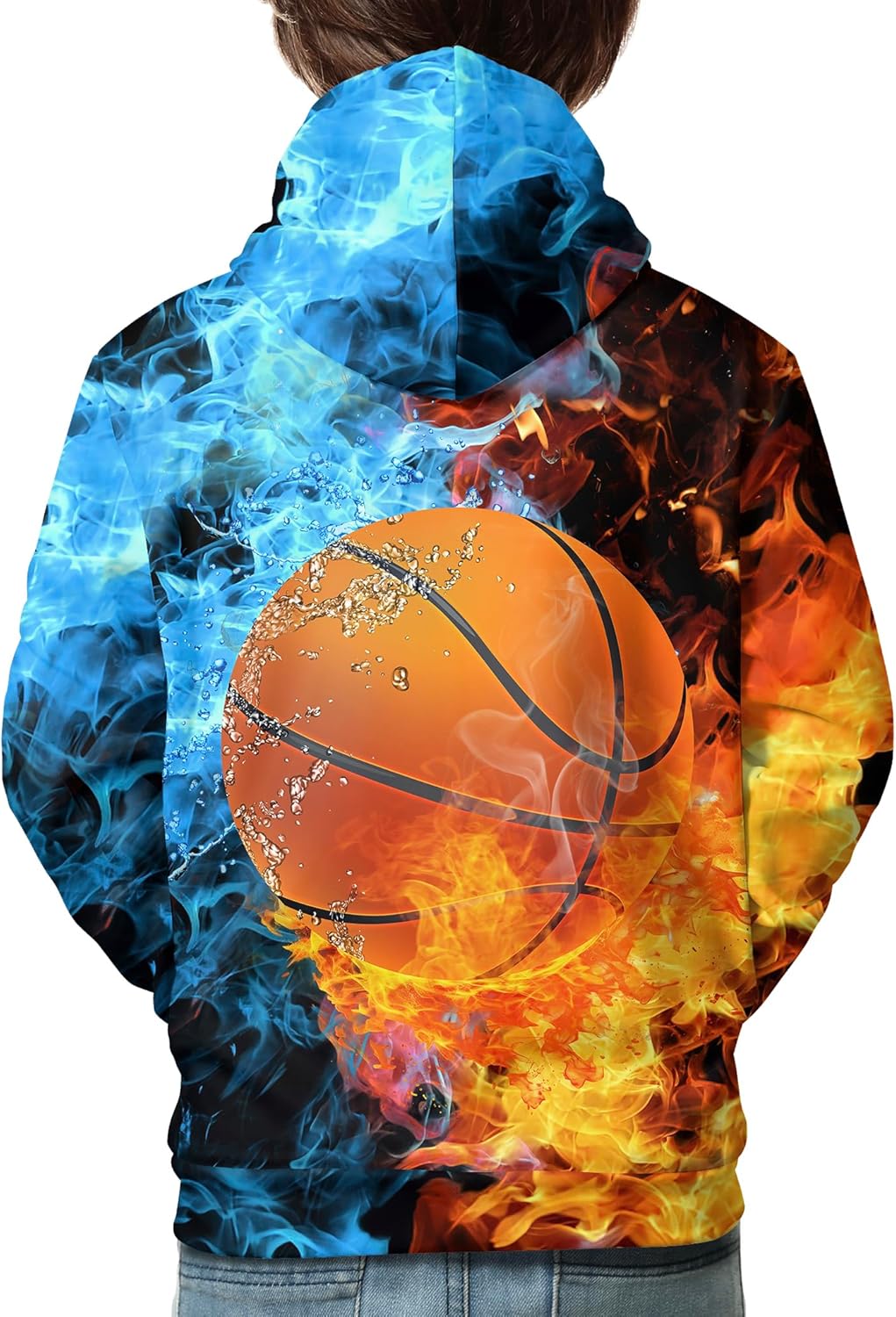 3D Novelty Boys Girls Hoodies, Long Sleeve Pullover Sweatshirt with Front Pocket for Kids Teens - Image 2