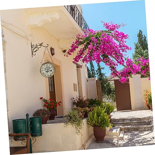 Miniatura 9 de Retro Double- Wall Clock with Bird Design Creative Hanging Clock for Home Decor Elegant and Fashionable Wall Art for Bedroom Living Room Cafe No