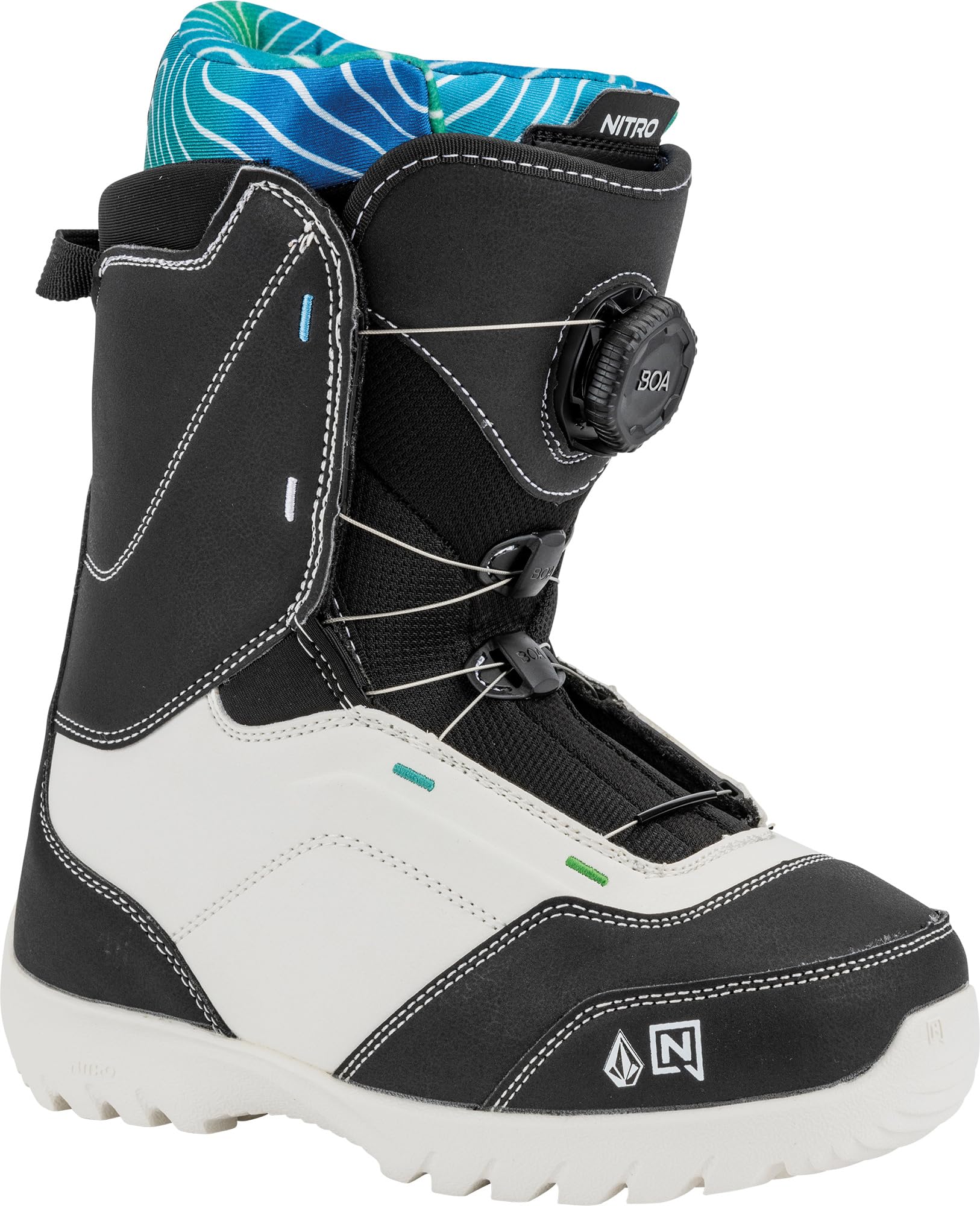 Nitro Droid Boa Bottes de Snowboard Jeunesse Unisexe, X Volcom, 23