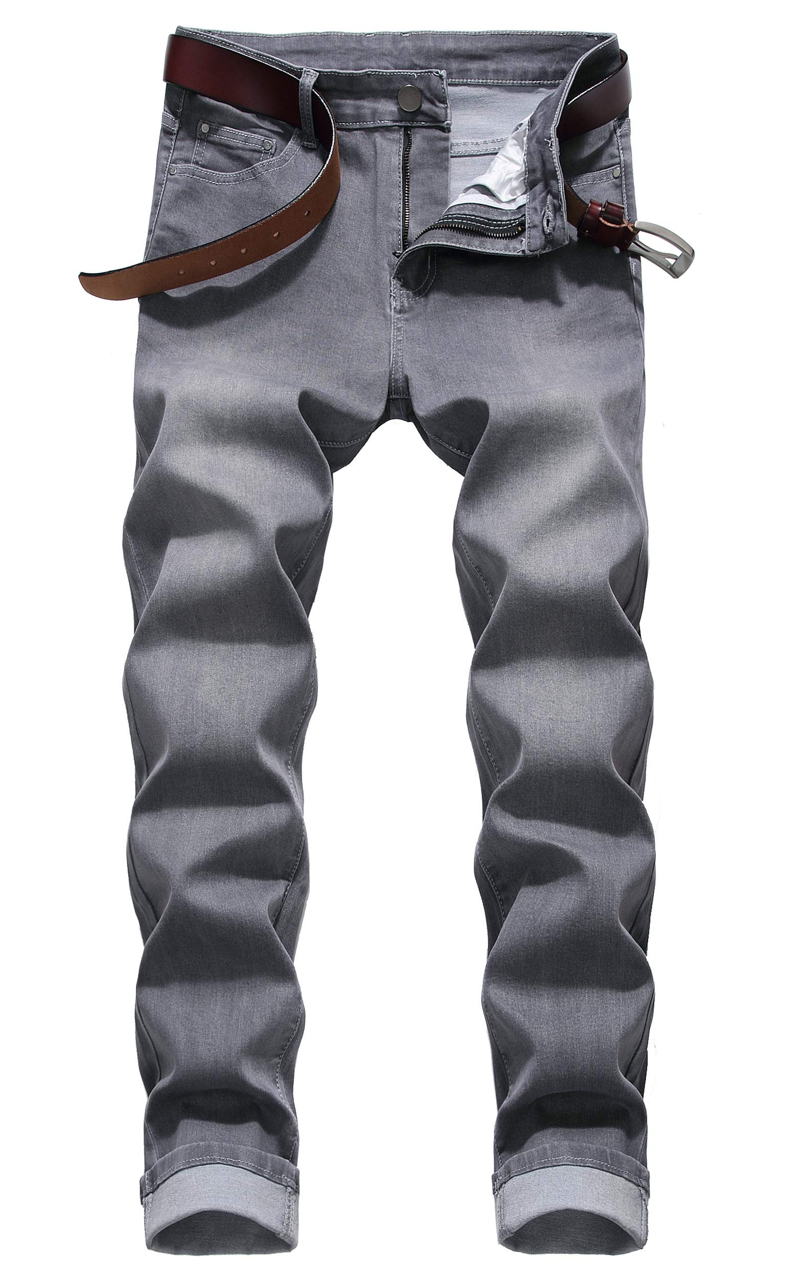 Men's Classic Slim Fit Skinny Stretchy Five-Pockets Denim Outfit Jeans