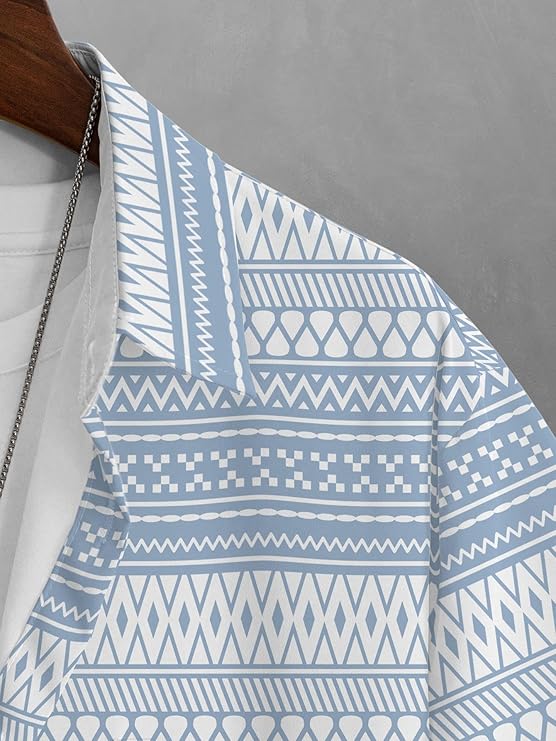 Style meets comfort with the BULLMER Trendy Regular Fit Printed Casual Shirt for Men. Designed for the modern man, this shirt effortlessly blends sophistication, durability, and comfort — perfect for work, parties, or everyday wear. image 4