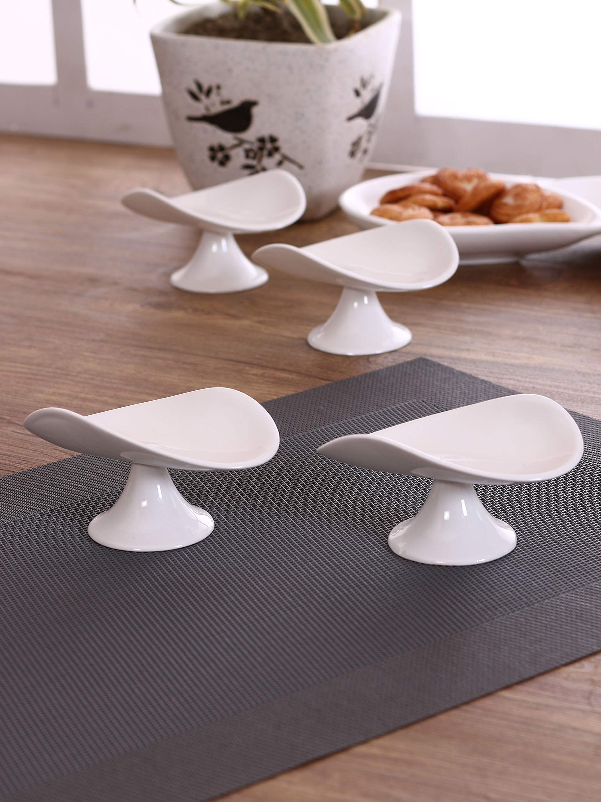 Clay Craft Basics - Ceramic Ramekin Bowl/Soufflé Dish for Baking and Serving Puddings, Custards Or Other Desserts - Set of 6-180 Ml (White) — Amazon image 9