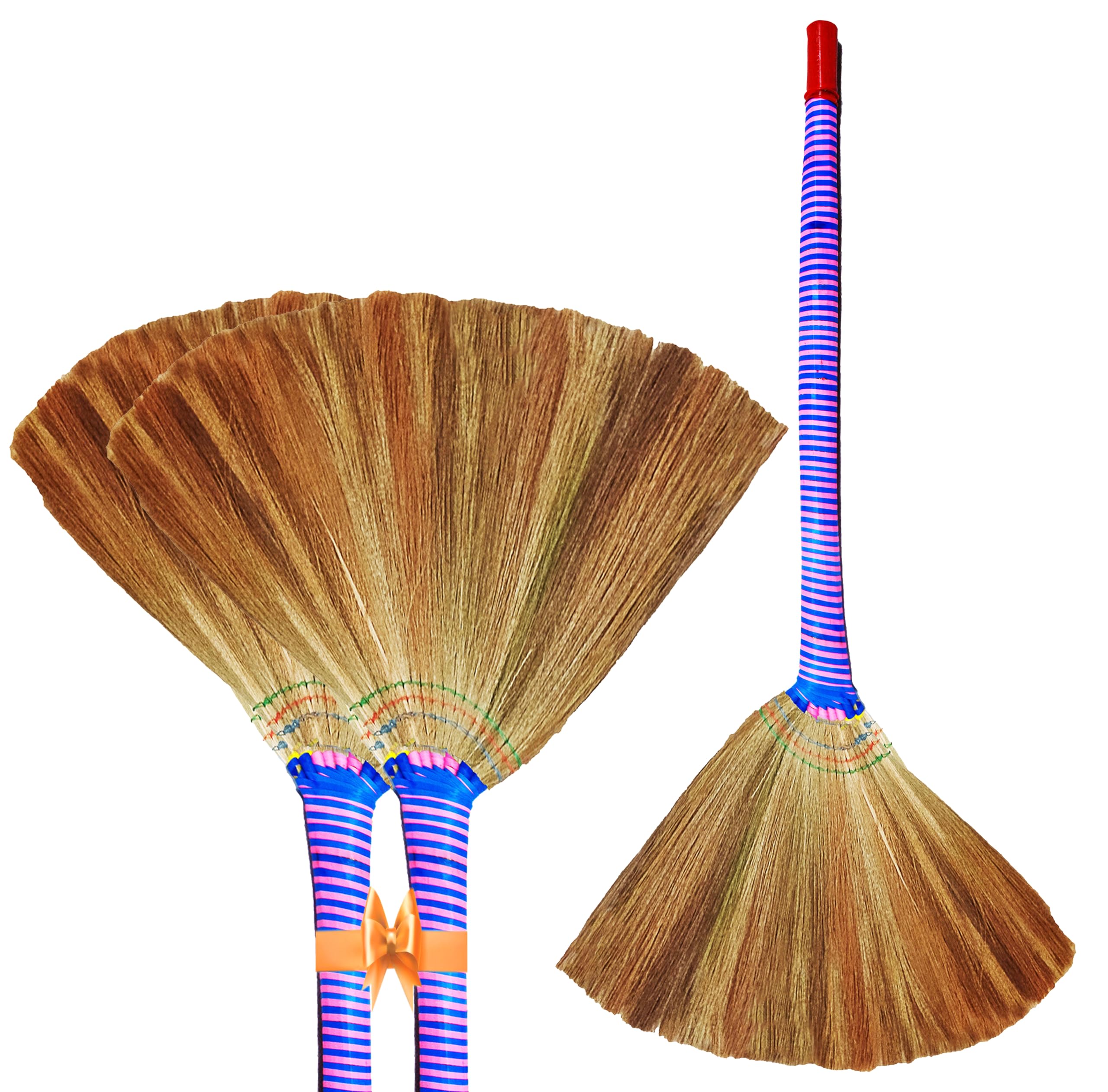 MS Diamond Less Dust Burma Broom, Long Handle Broomstick for Floor Cleaning Grass Wgt-170g (Pack of 3) (B0CS6LBHV4) Amazon Price History, Amazon Price Tracker