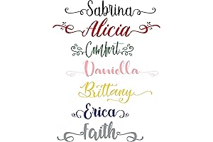 Personalized Iron On Name Patches for Clothes, Apron, Dress and More