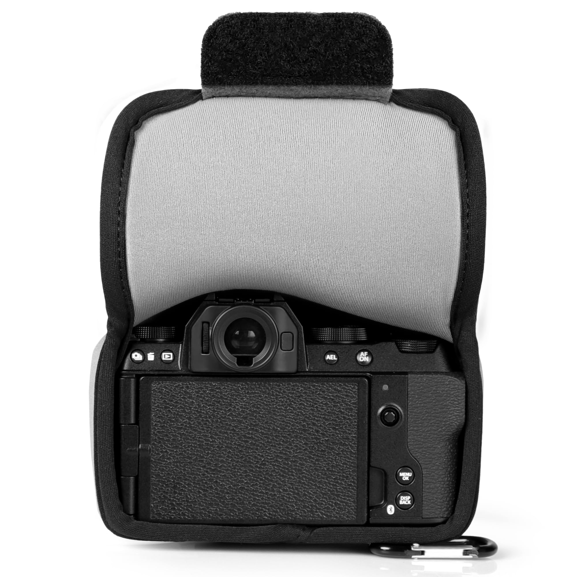 MegaGear Custodia in Neoprene per Fujifilm X-S20 (18-55mm) - Borsa Digitale Elegante e Protettiva per Fotografia (Grigio)