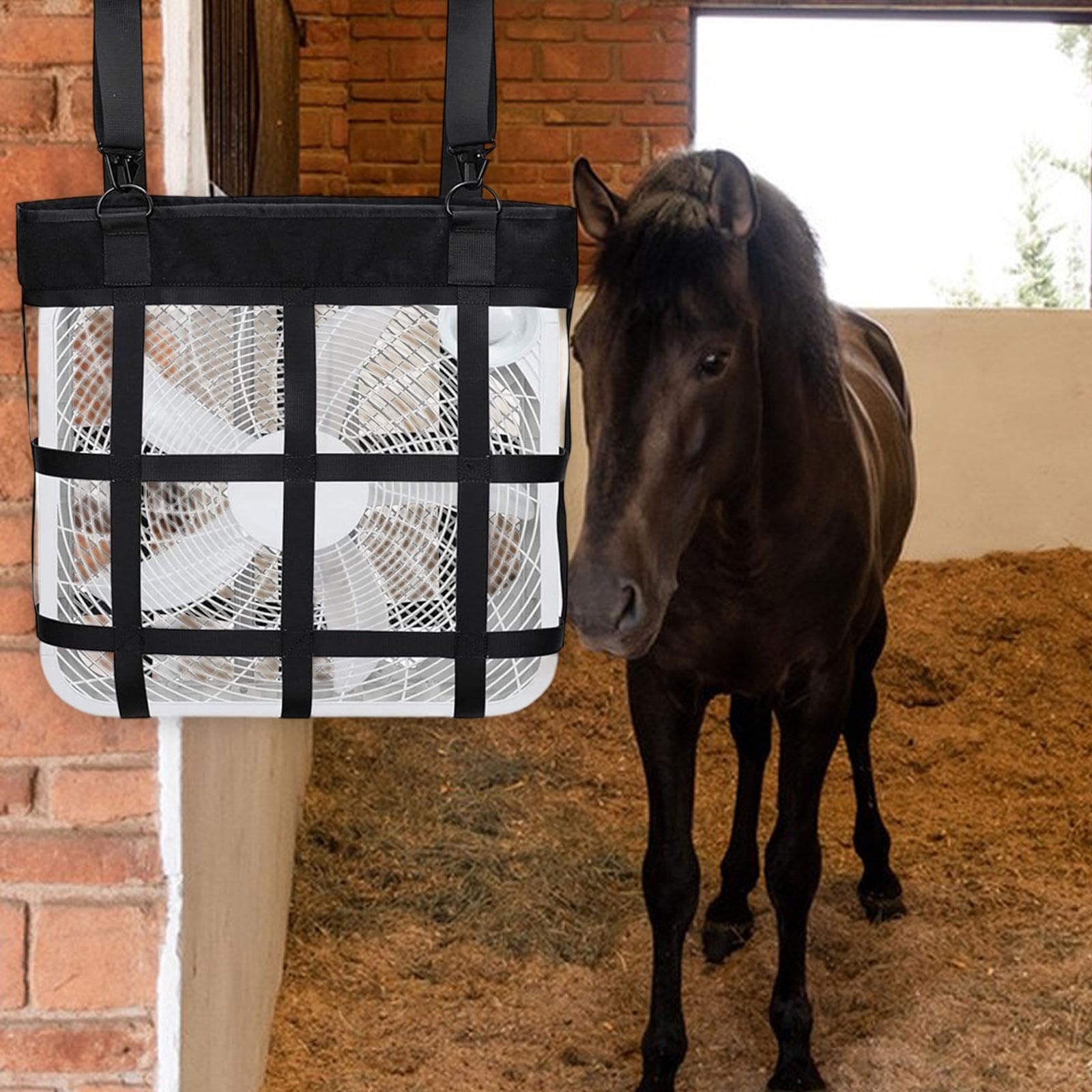 Support de Ventilateur pour Box D'écurie équine, Sac pour Accessoires de Chevaux