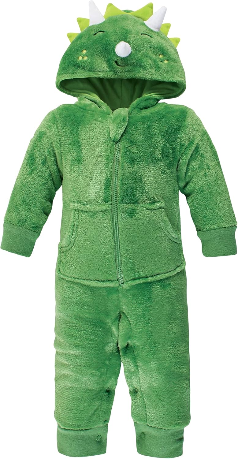 Hudson Baby Baby Plush Jumpsuits Animal Face