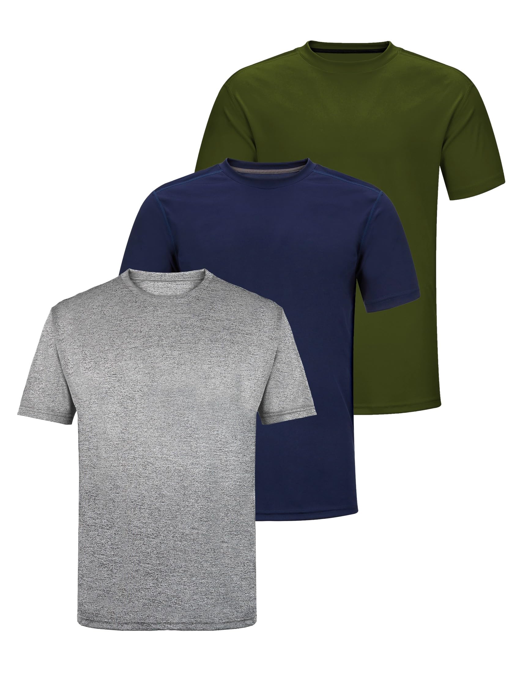 TEX2FIT Men's 3 Pack Active Sport Quick Dry T-Shirts — view 13