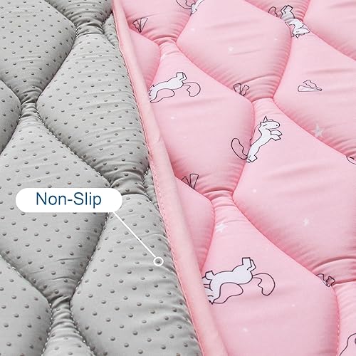 Miniatura 10 de Tapete de juego de espuma prémium para bebés de 47 x 47 pulgadas, tapete de juego para bebés y niños pequeños, tapete grueso de una sola pieza,