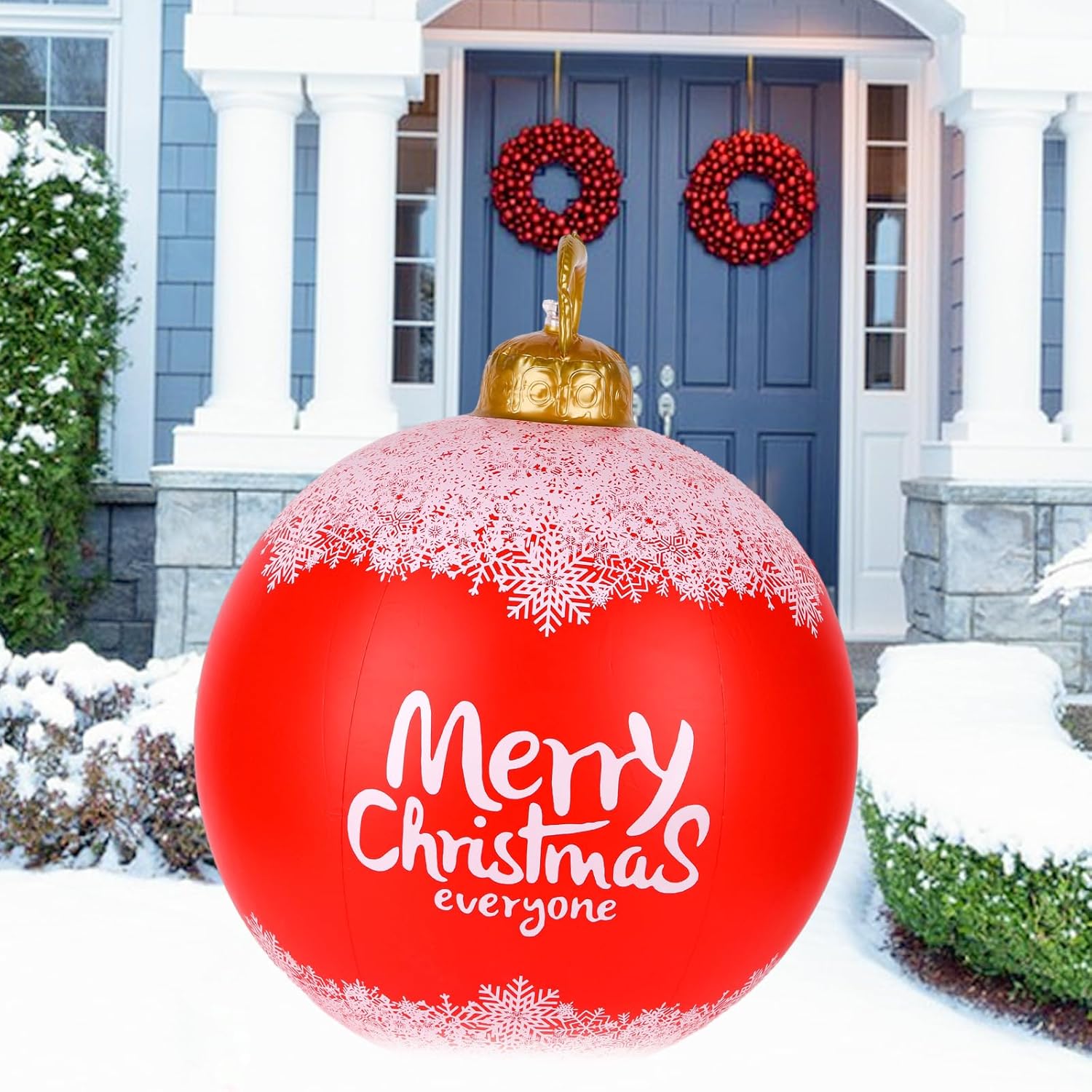 Inflatable Christmas Ball 24in Outdoor Large Christmas Pvc Inflatable