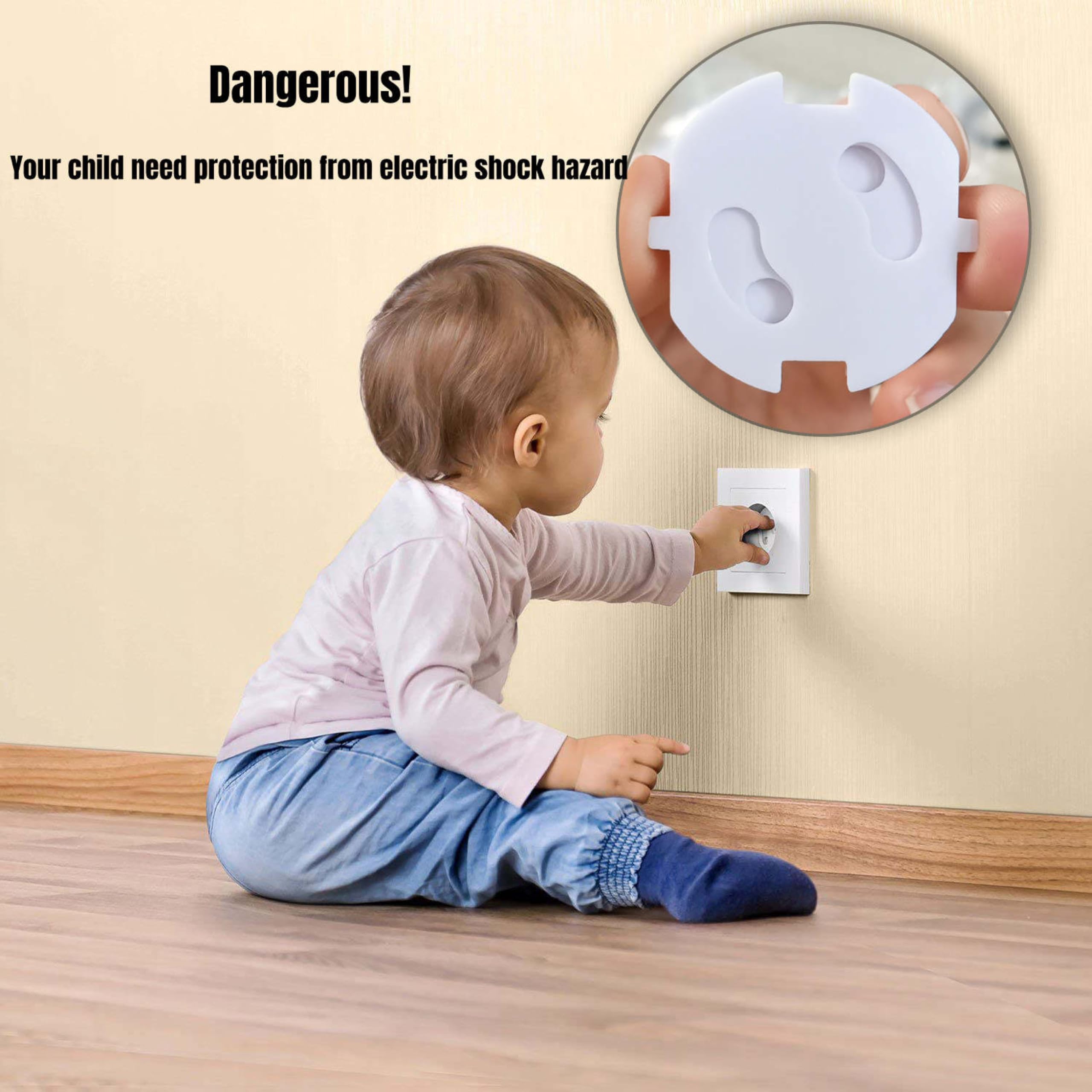 JaBranDo - Child safety lock for sockets (20 pieces) - Children's socket protection easy to install - Safety for babies and toddlers - Image 4