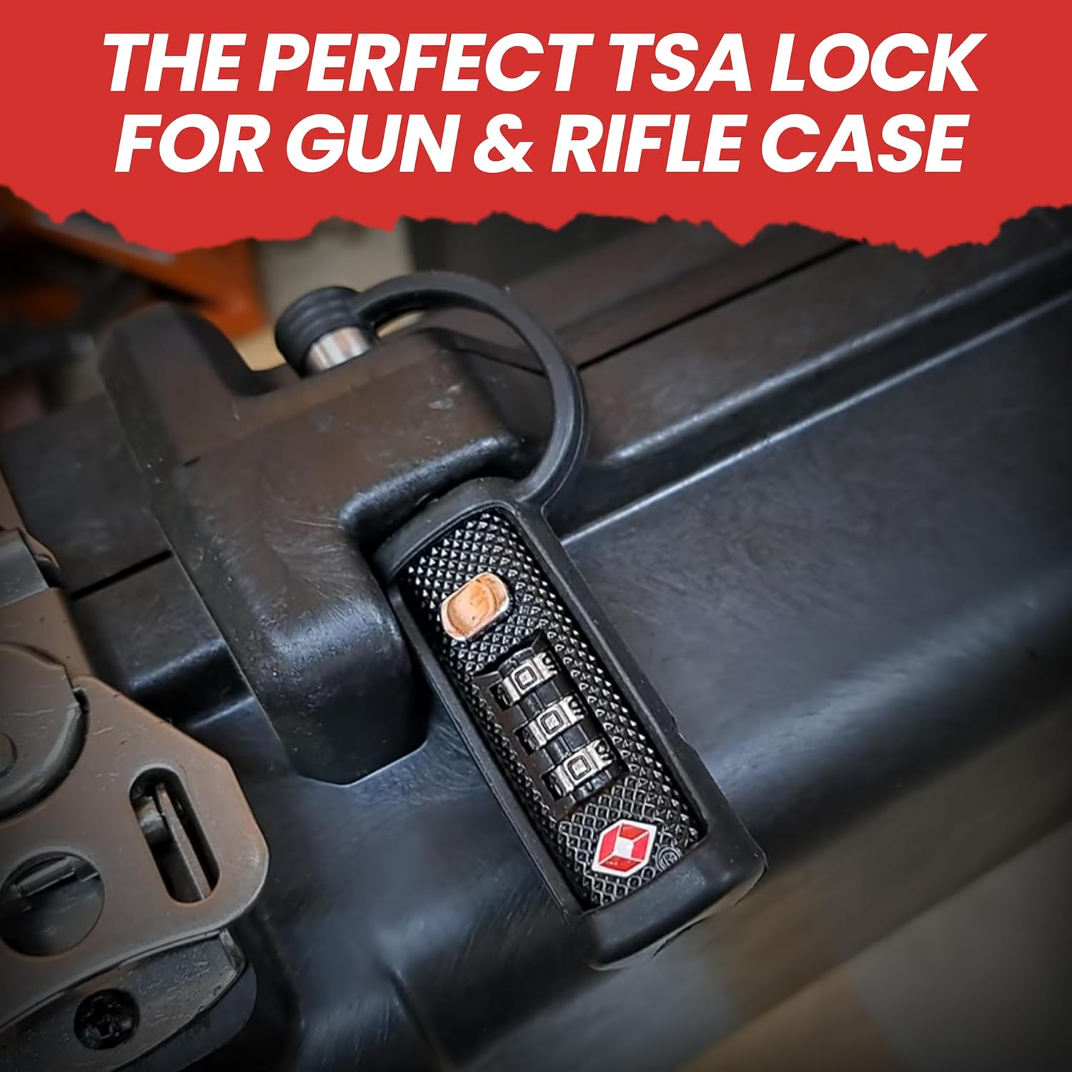 Cedar Mill Fine Firearms TSA Approved Gun Case Lock – Durable, Cut-Resistant Security TSA Locks for Gun, Pistol, Revolver Case or Firearms – Child-Safe Trigger Locks for Rifles and Shotguns