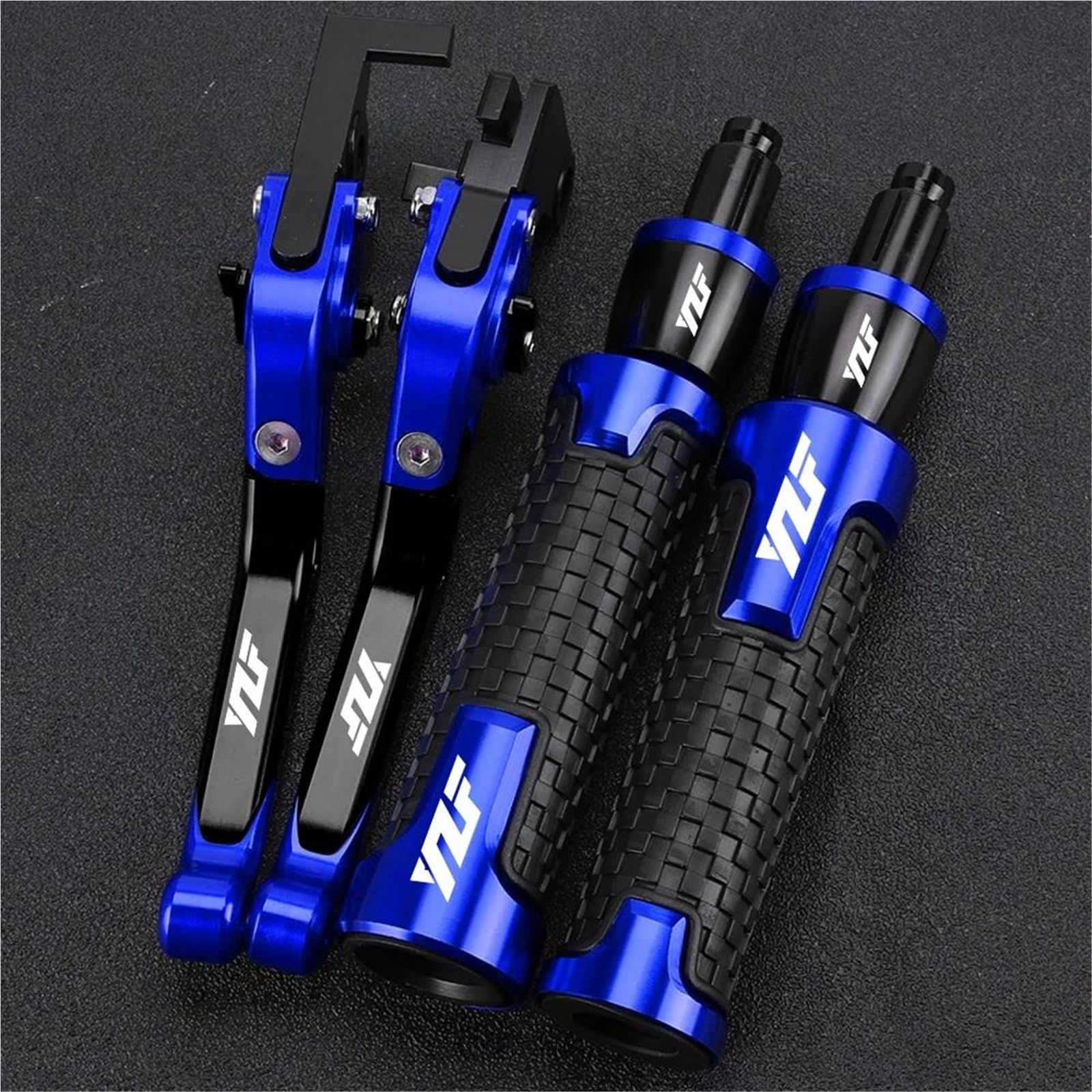 GQUIKGW Replace Motorcycle Foldable Adjustable Brake Clutch Levers Handlebar Grips Ends for Y-AMAHA YZF-R1 R1M R1S 2015-2020