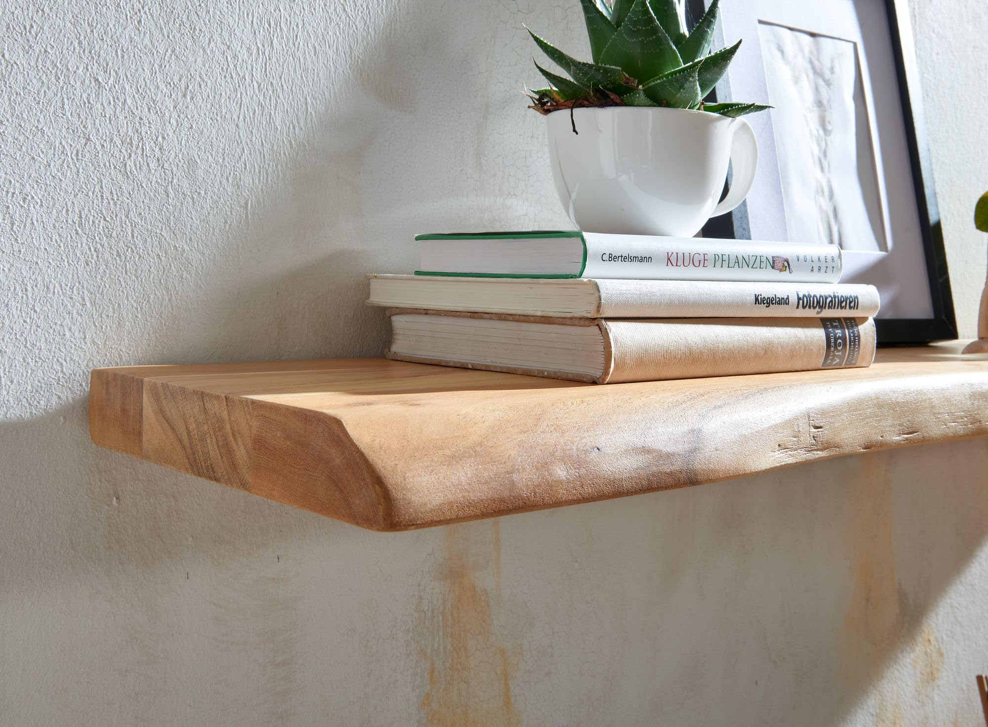 Wandplank in massief acaciahout 60 cm - Opbergmeubels voor de woonkamer Wandplank in massief acaciahout 60 cm - Opbergmeubels voor de woonkamer