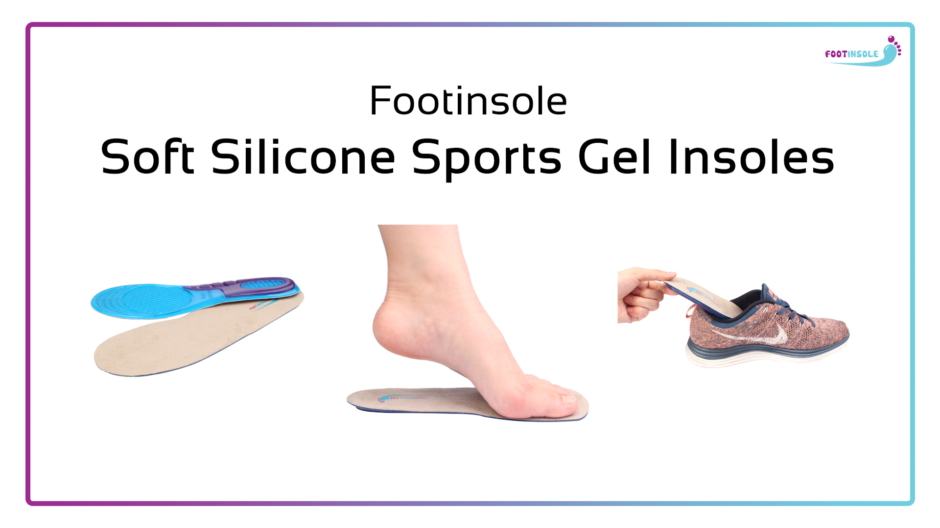 Plantillas de gel deportivas de silicona suave foot relief miniatura 7