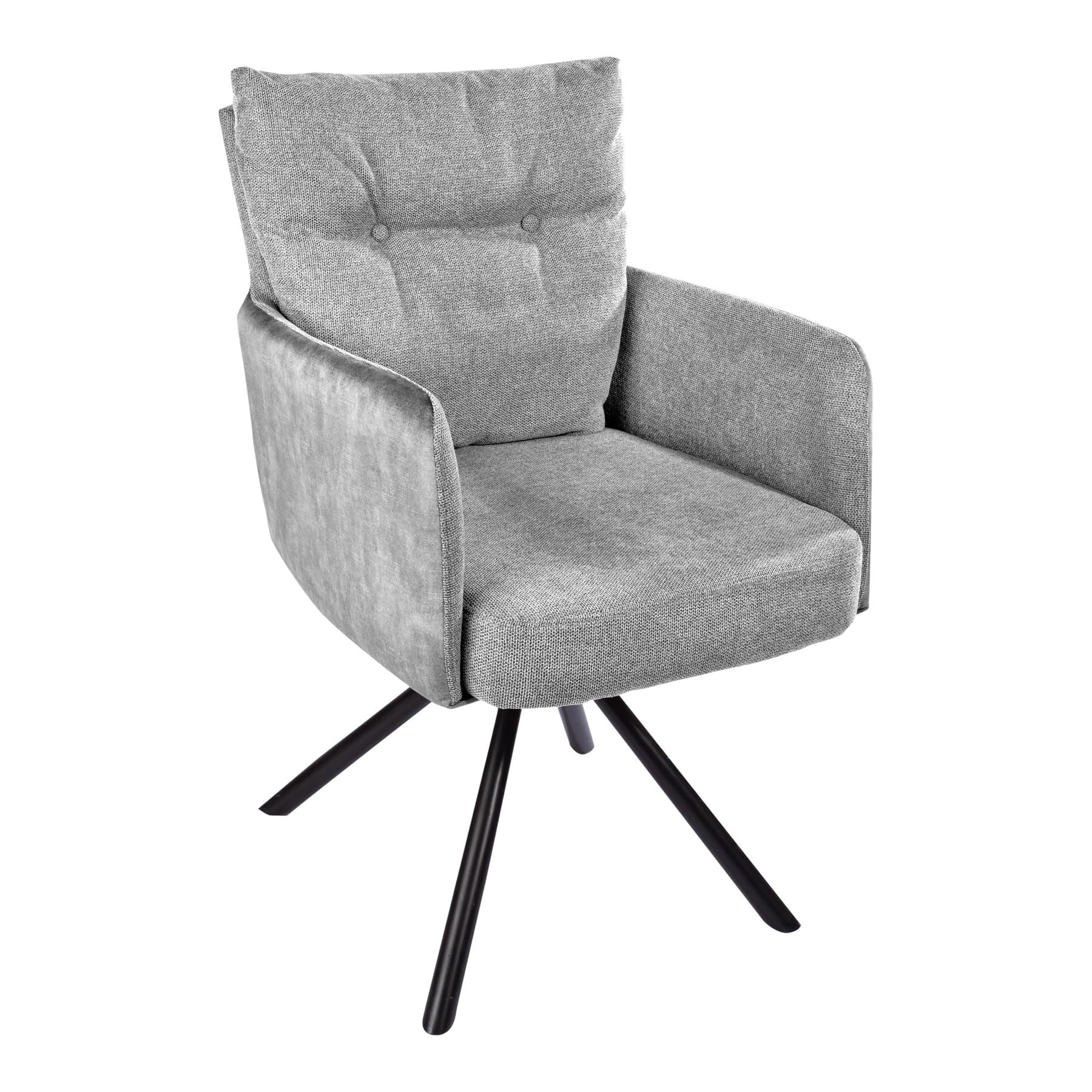 Drehbarer Retro Stuhl BIG GEORGE Weiß Mit