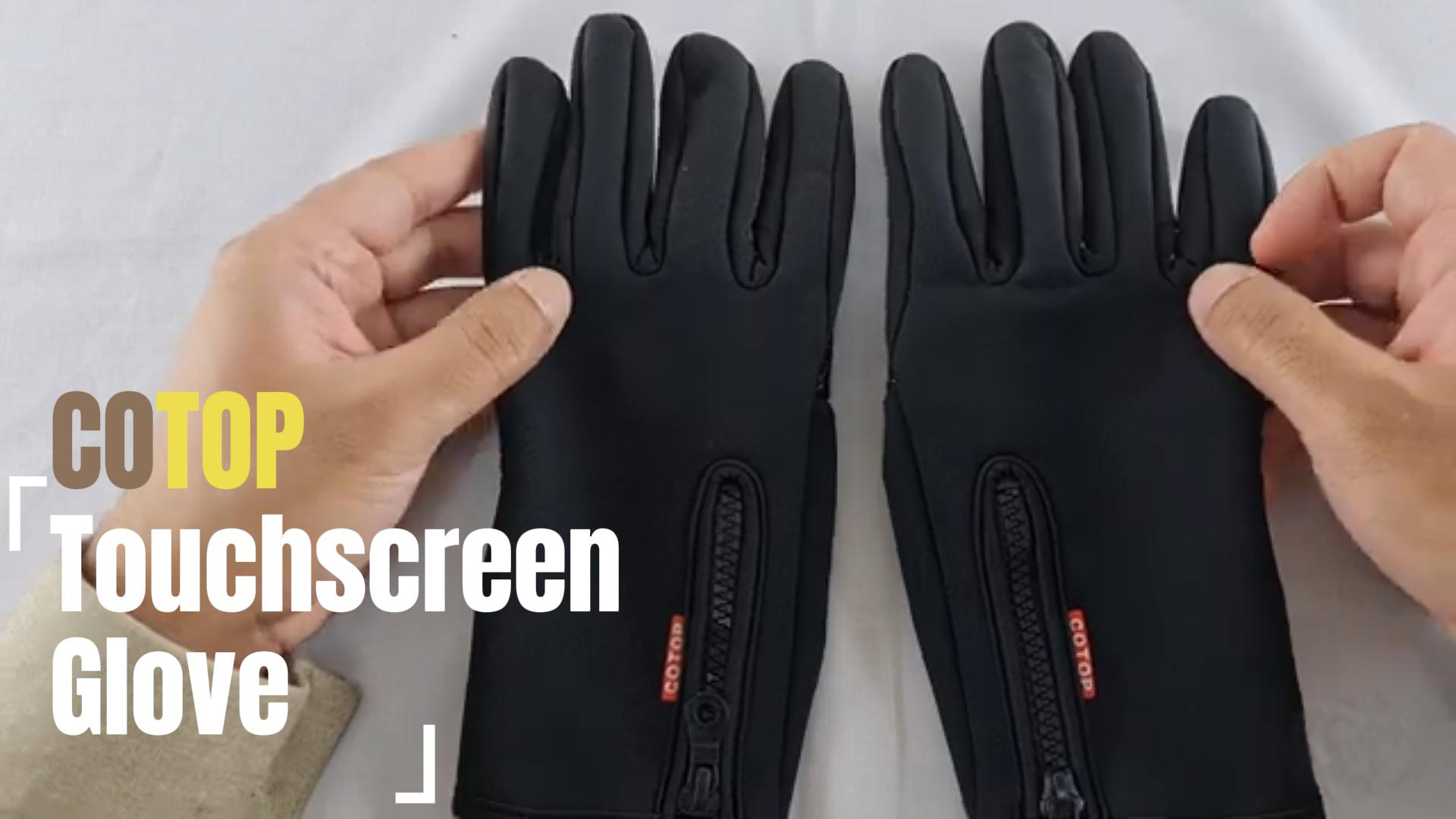 Gants D’hiver Tactiles – Coupe-vent, Antidérapants, Pour Vélo, Course, Taille L, Noir