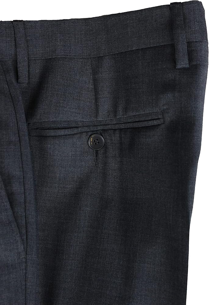 Pantaloni Eleganti Uomo In Fresco Lana – Gamba Larga, Vita Alta, Tasca Dritta, Leggeri Primavera/estate, Made In Italy