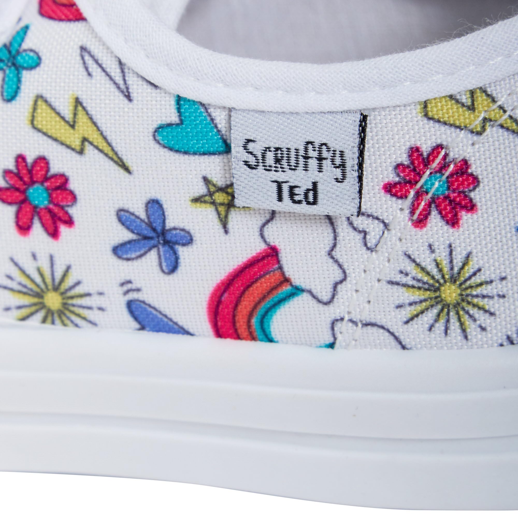 Scruffy Ted Enfants Toile Chaussures Garçons Baskets Filles Pompes Unisexe Facile Fixer Plimsolls Chaussures Décontractées