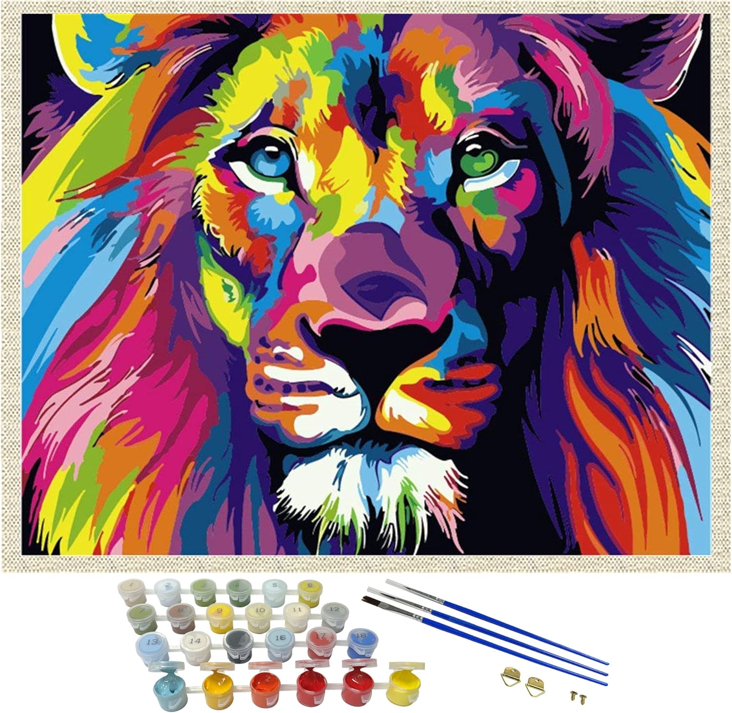 iCoostor Paint by Numbers DIY Acrylic Painting Kit for Kids